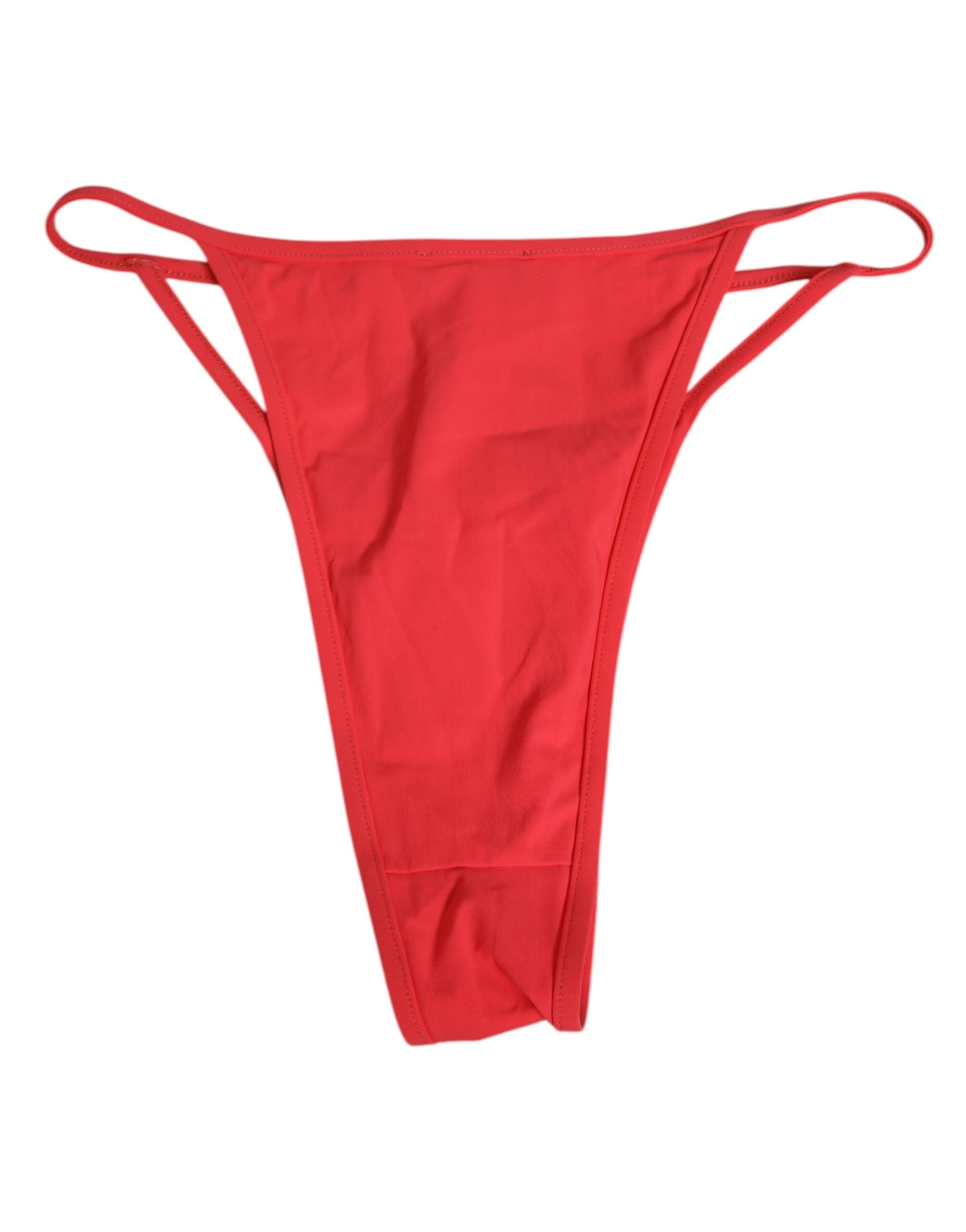 Dolce & Gabbana Rote Nylon Stretch Tanga Slip Unterwäsche