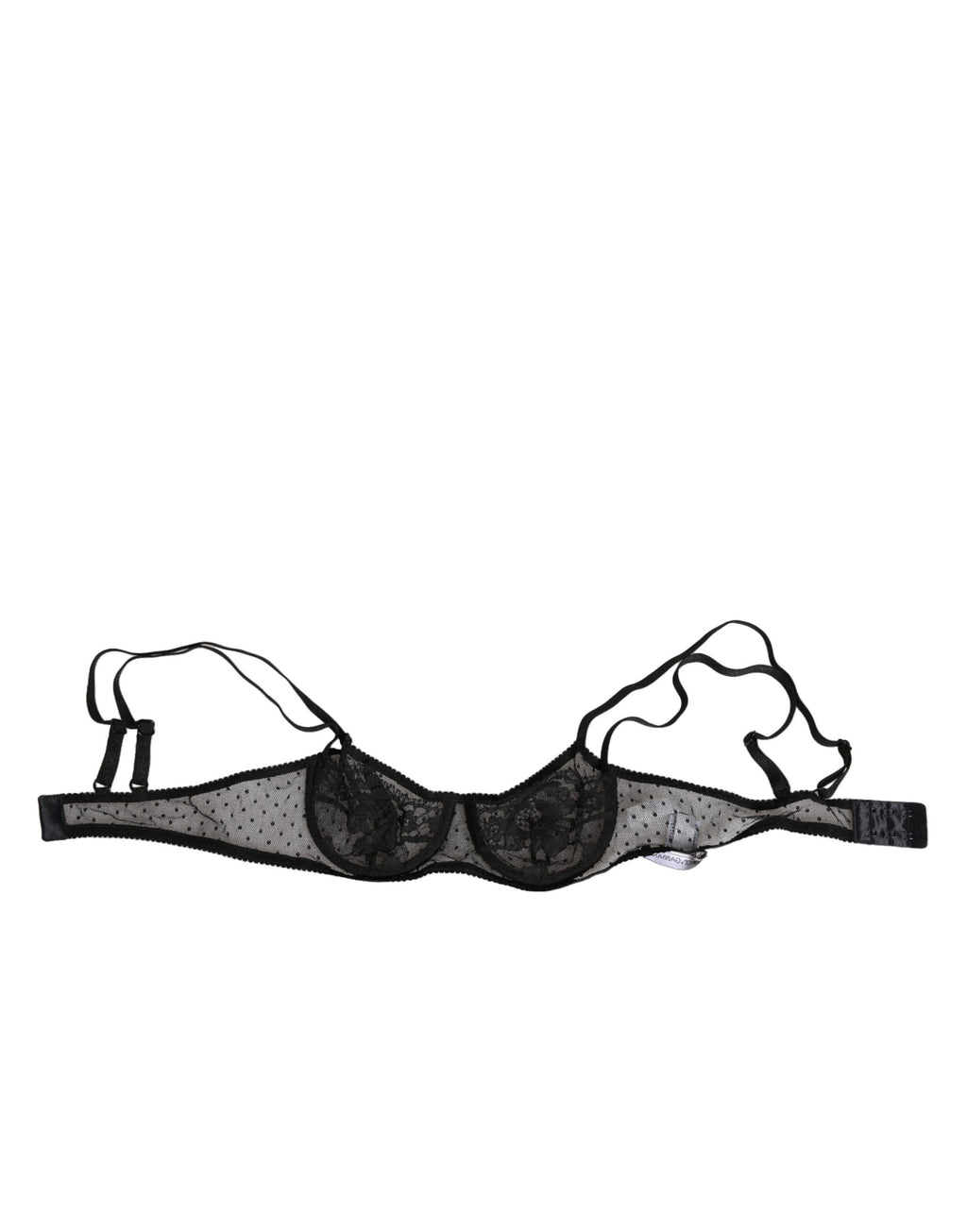 Dolce & Gabbana Schwarzer geblümter Bügel-Balconette-BH Unterwäsche