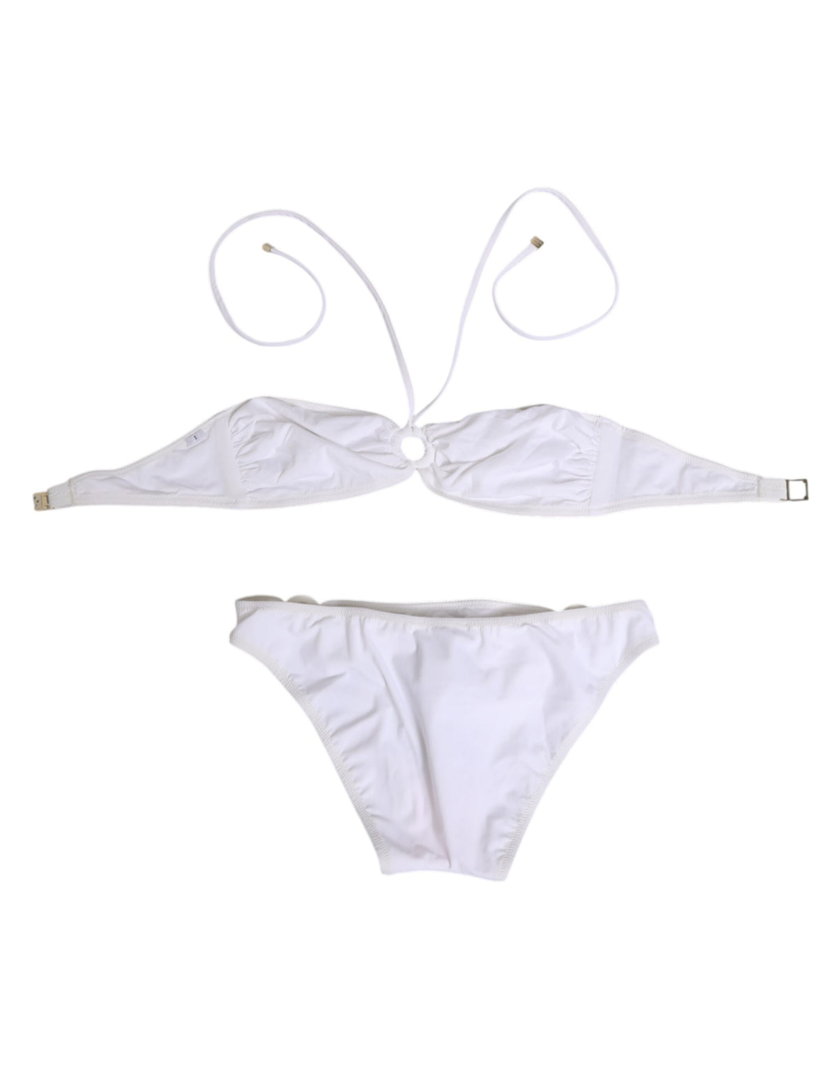 Dolce & Gabbana Wit Logo Zwempak 2-delig Topje Broekje Badmode