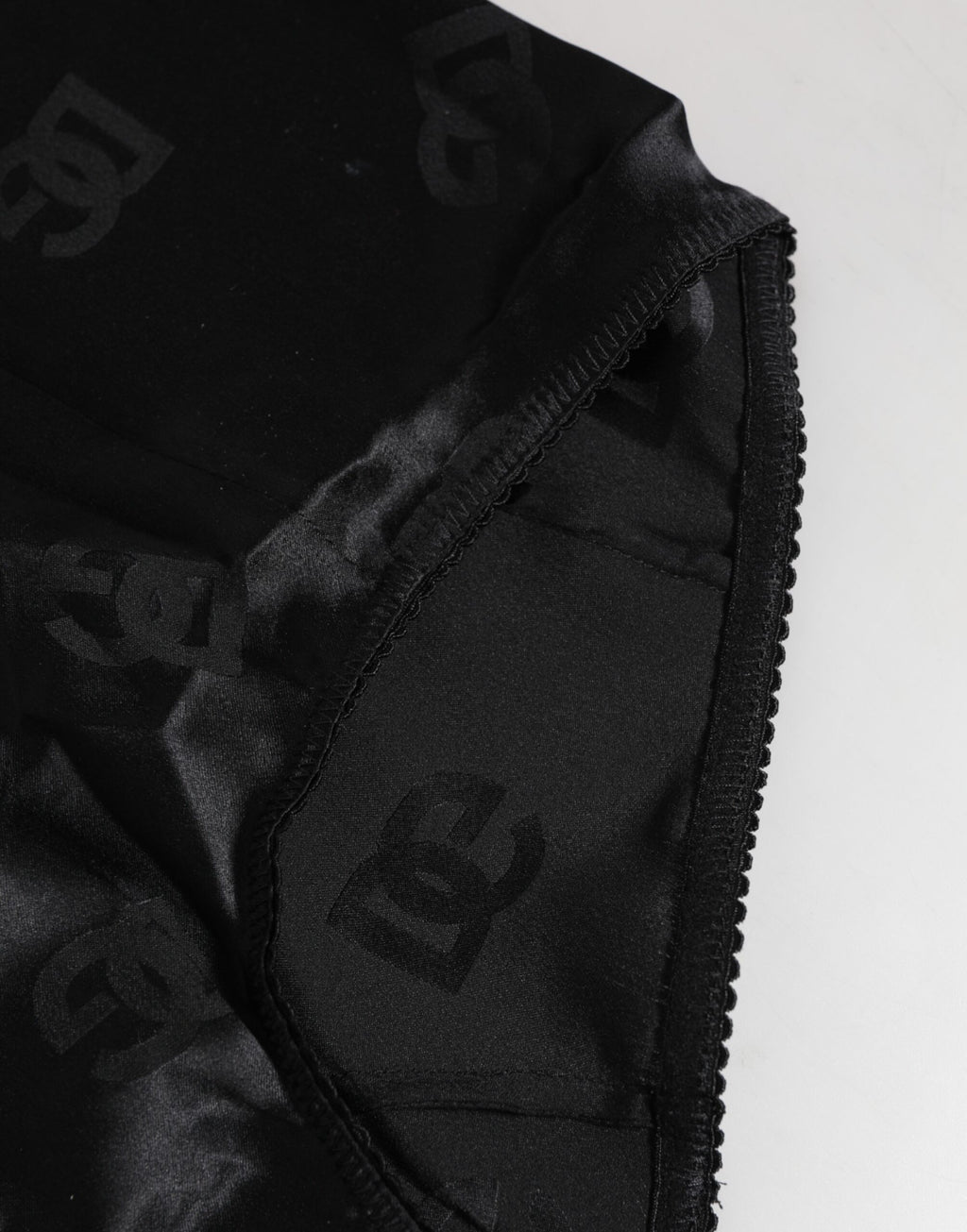 Dolce & Gabbana Schwarzes Seiden-Stretch-Mieder mit hoher Taille Unterwäsche