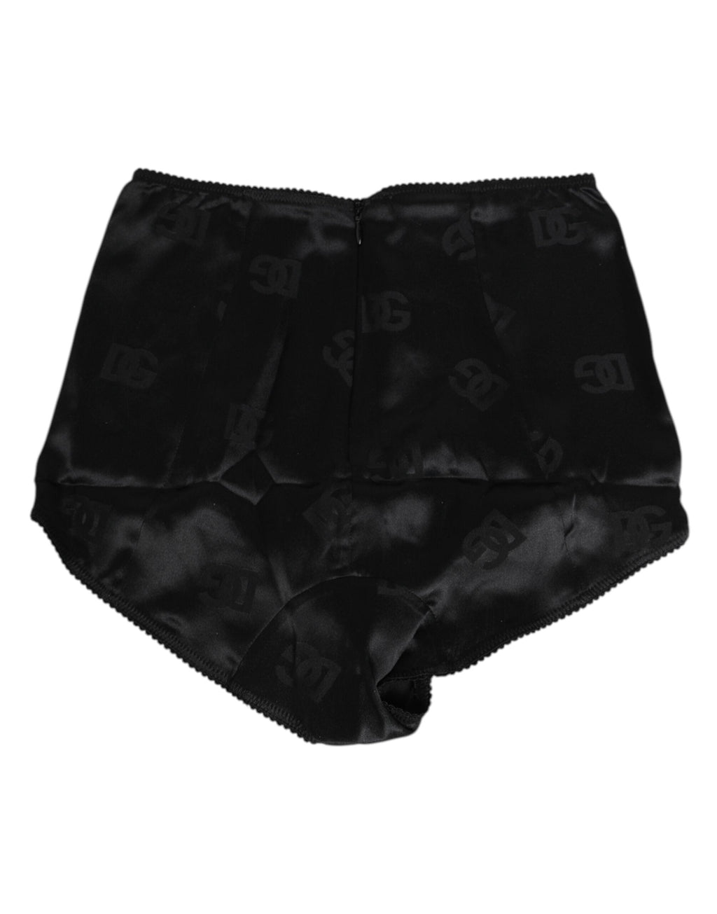 Dolce & Gabbana Schwarzes Seiden-Stretch-Mieder mit hoher Taille Unterwäsche