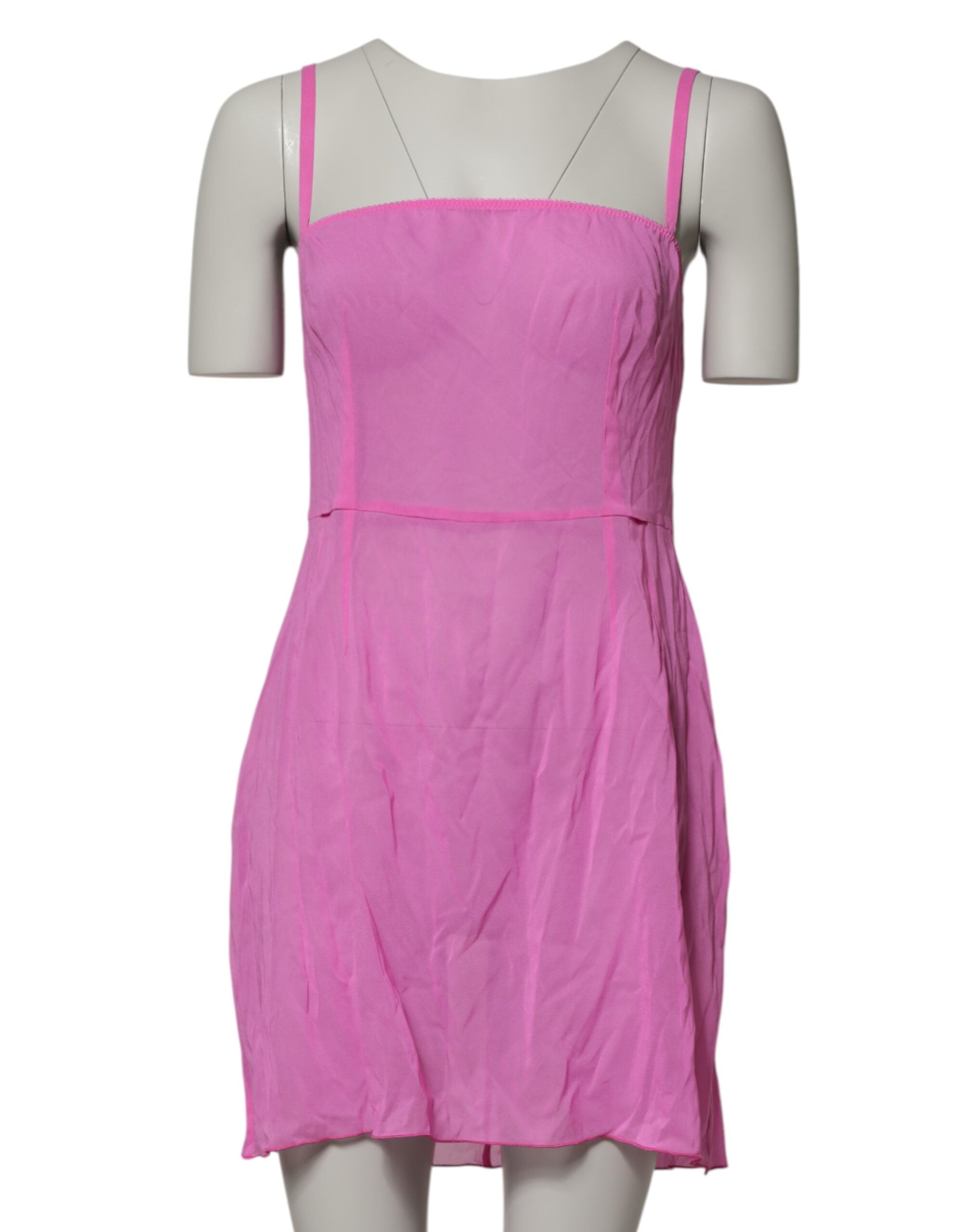 Dolce & Gabbana Rosa Chemise Nylonmischung Transparente Unterwäsche Unterwäsche