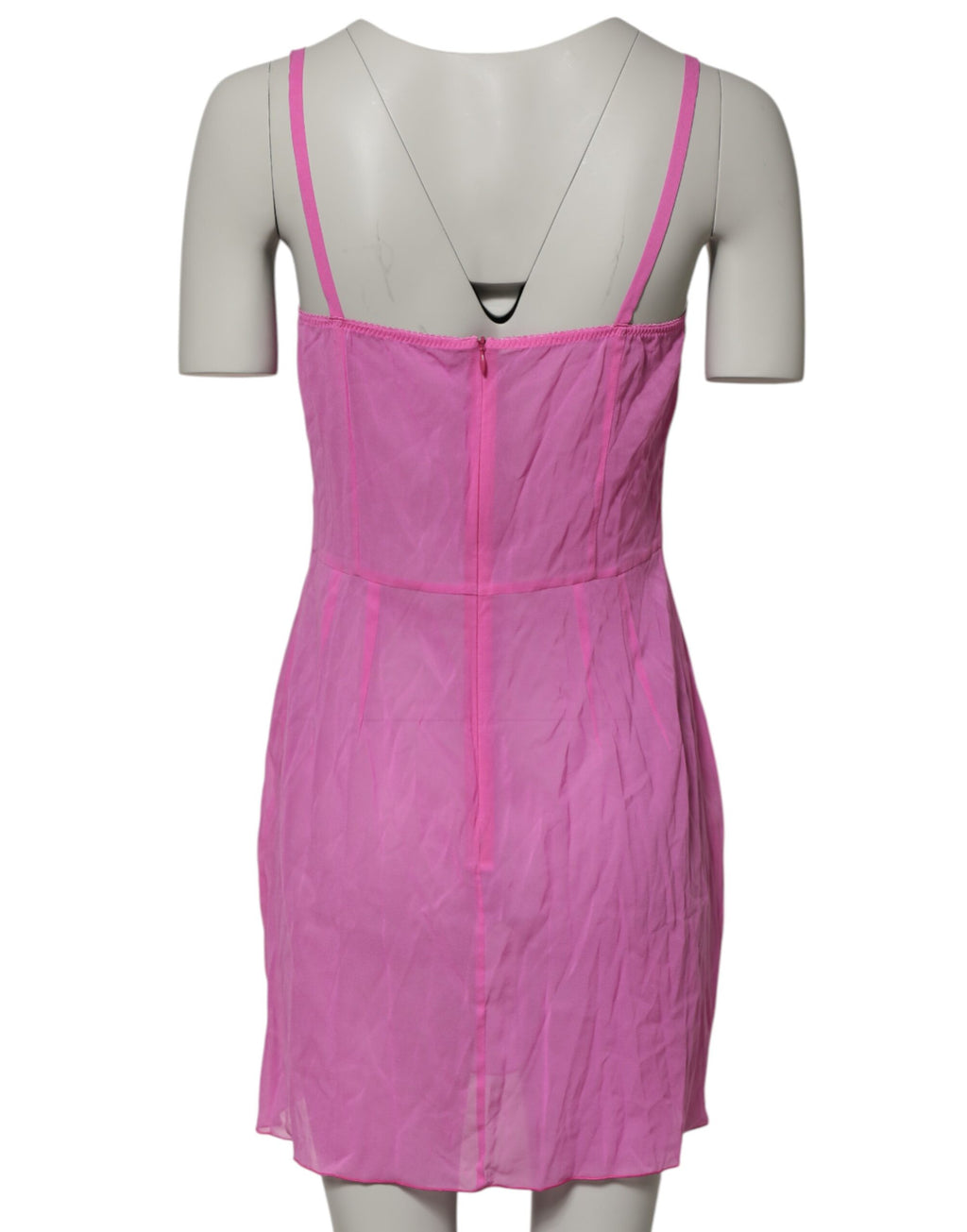 Dolce & Gabbana Rosa Chemise Nylonmischung Transparente Unterwäsche Unterwäsche