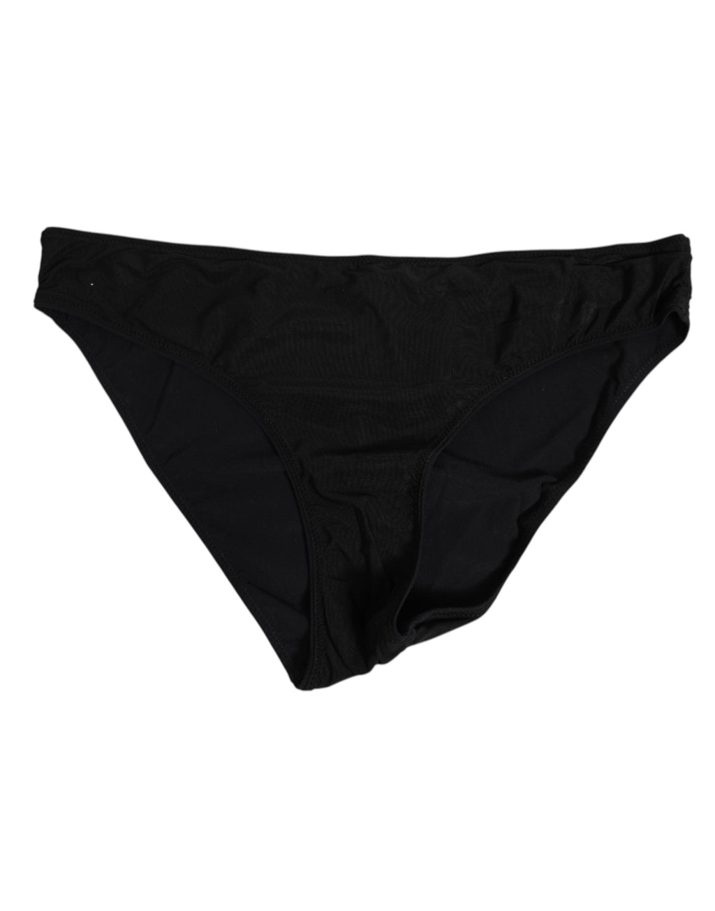 Dolce & Gabbana Schwarzer Nylon Stretch Slip Slip Frauen Unterwäsche