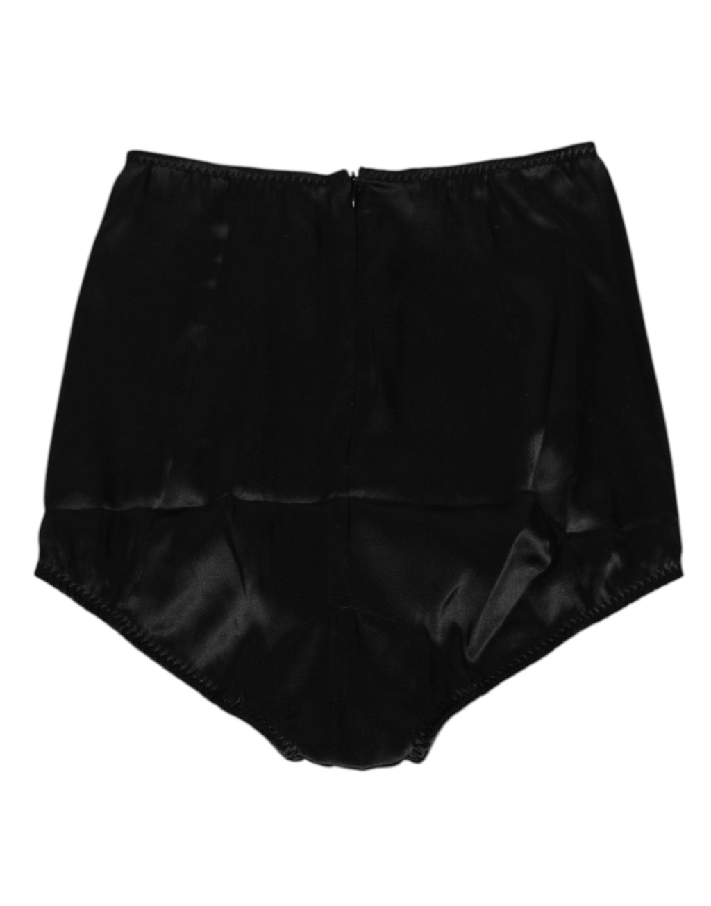 Dolce & Gabbana Schwarzes Seiden-Stretch-Mieder mit hoher Taille Unterwäsche