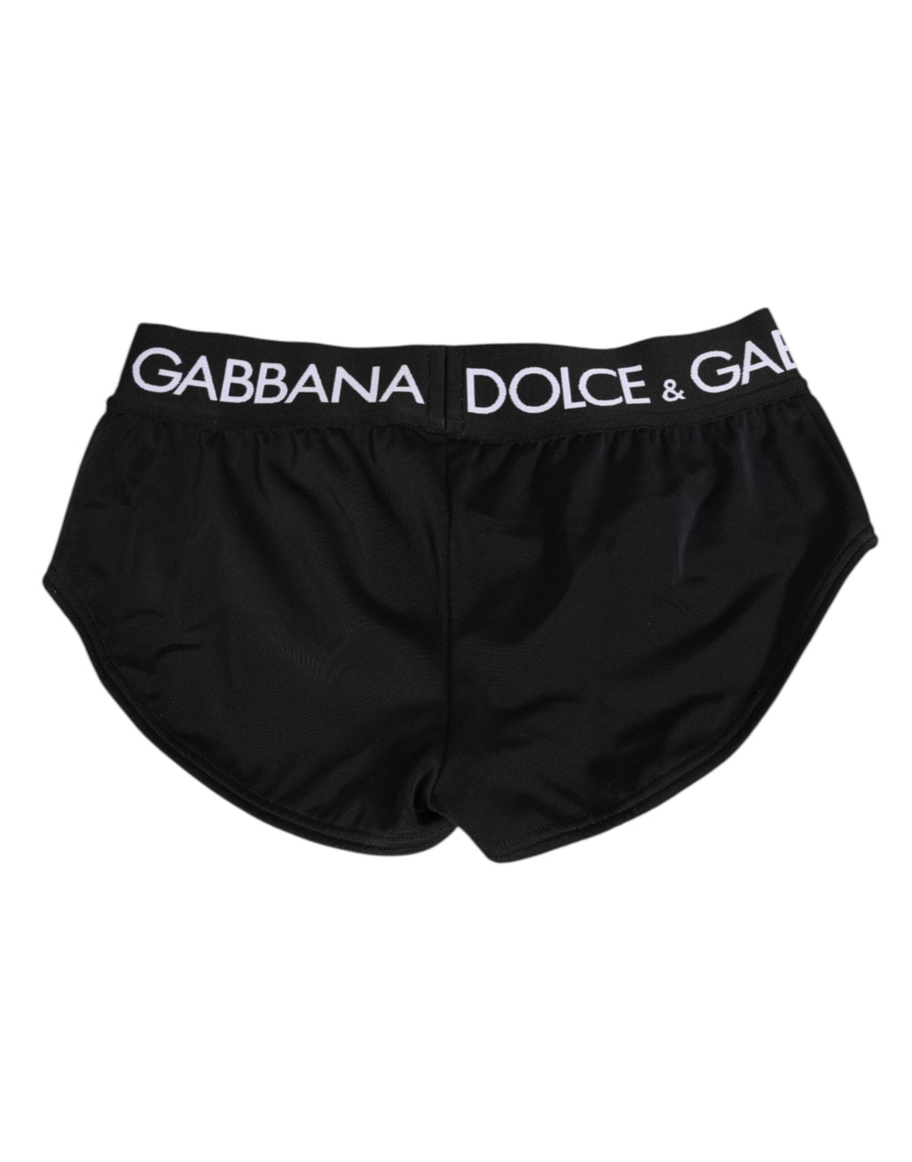 Dolce & Gabbana Schwarze Nylon-Logo-Bund-Shorts Unterwäsche