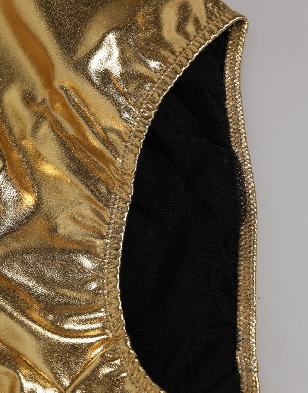 Dolce & Gabbana Gold Seide hohe Taille Mieder Panty Unterwäsche