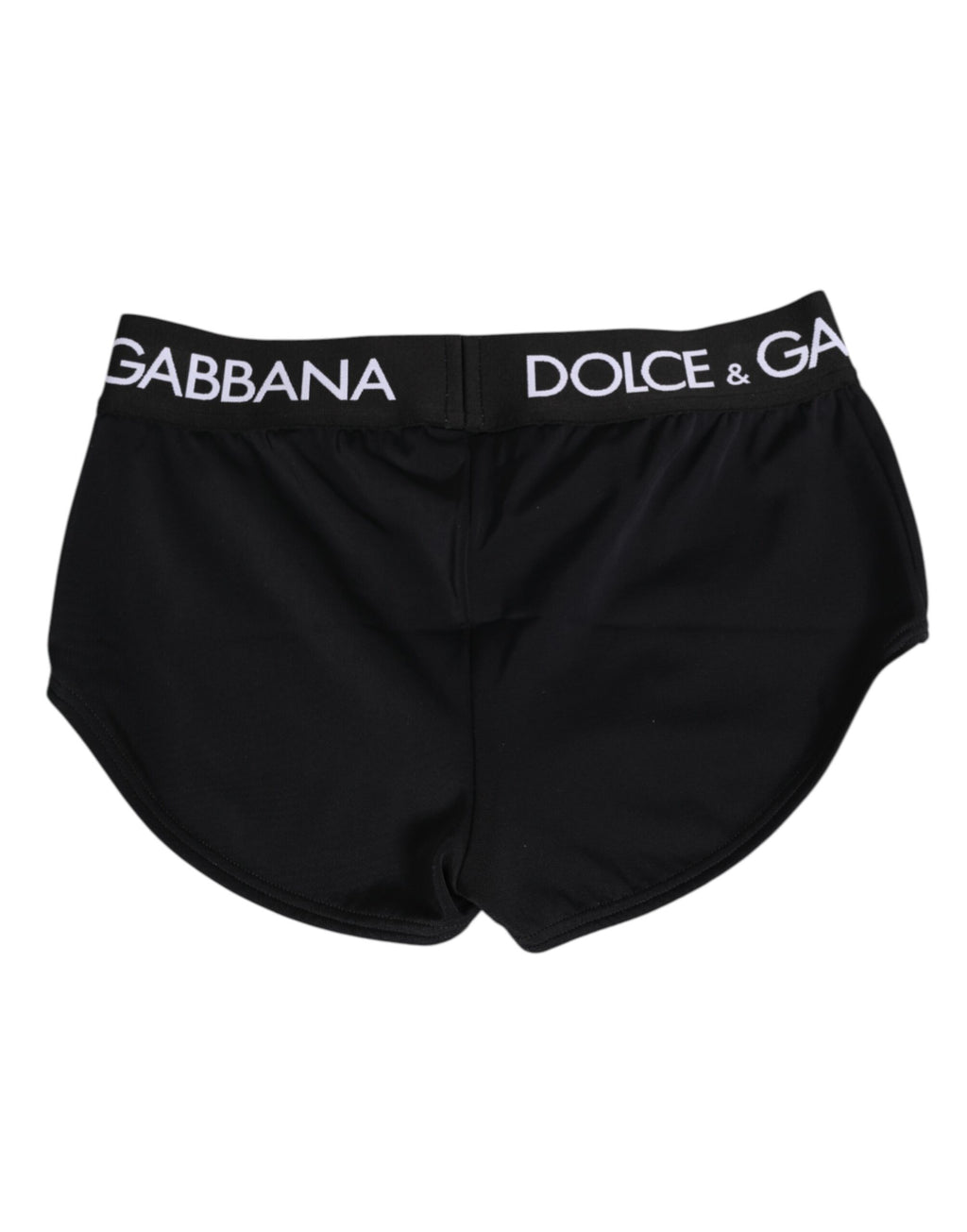 Dolce & Gabbana Schwarze Nylon-Logo-Bund-Shorts Unterwäsche