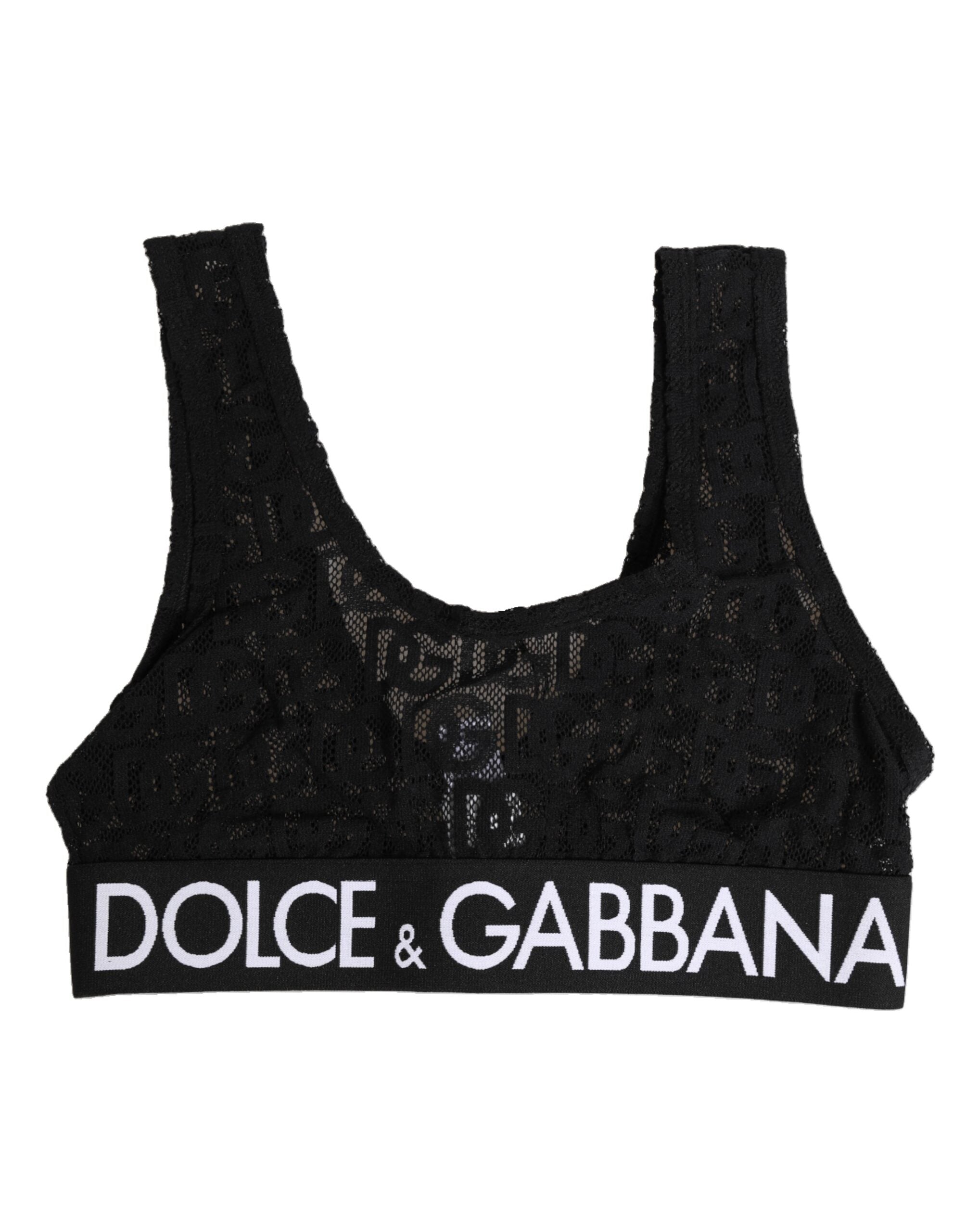 Dolce & Gabbana Schwarzer DG Mania Stretch-Spitzen-BH Unterwäsche