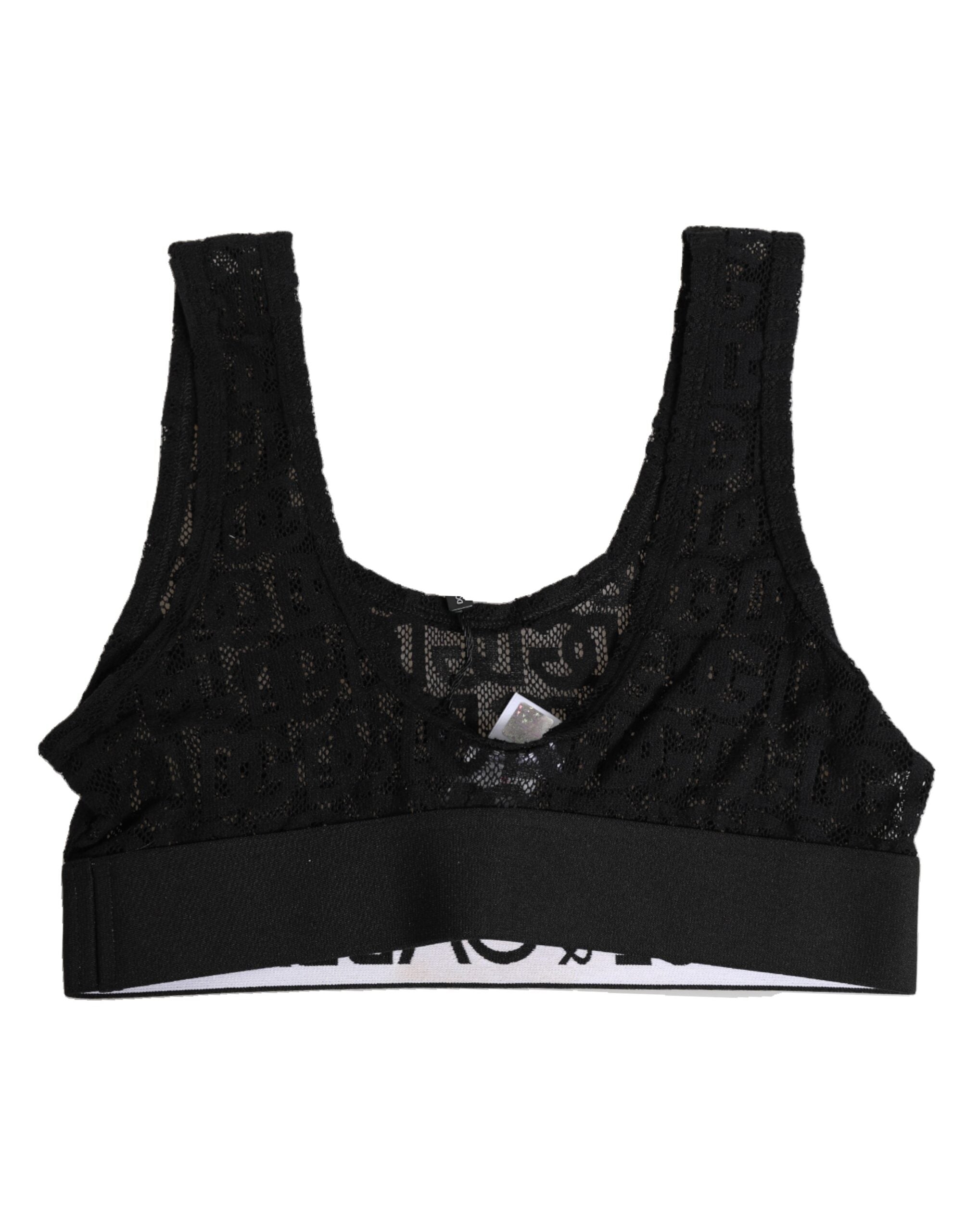 Dolce & Gabbana Schwarzer DG Mania Stretch-Spitzen-BH Unterwäsche