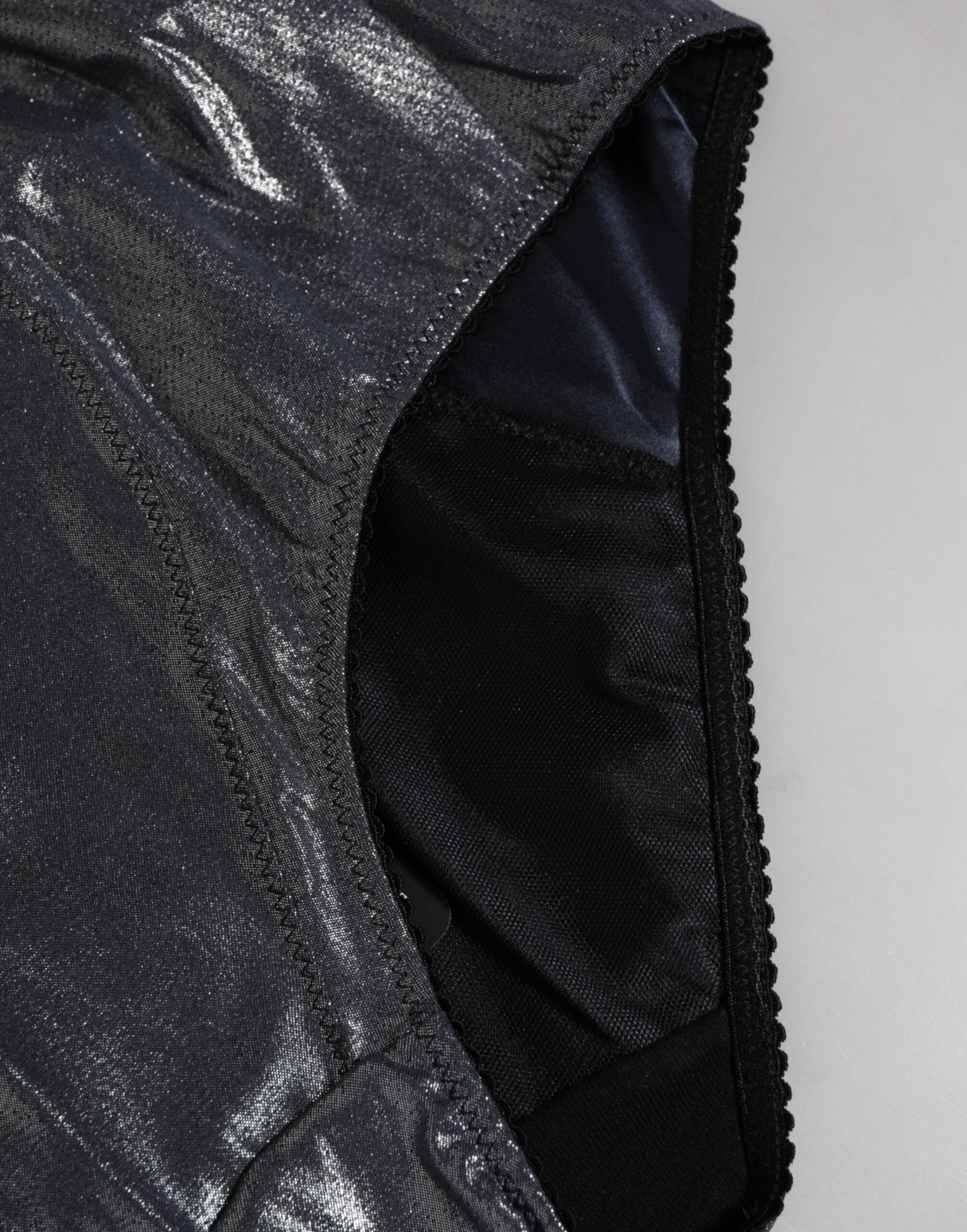 Dolce & Gabbana Grauer Seiden-Stretch-Slip Miederhose Unterwäsche