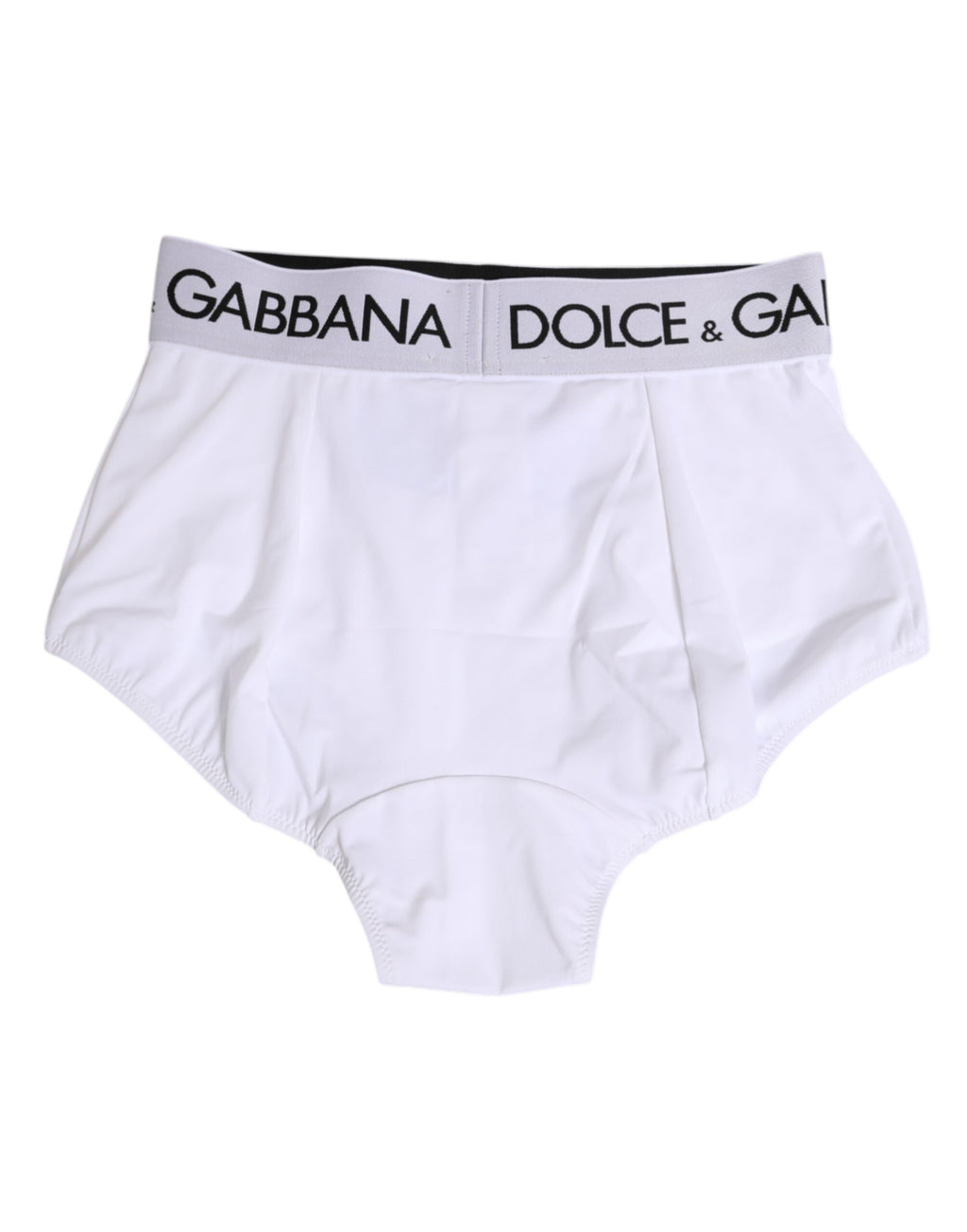 Dolce & Gabbana Weißer Nylon-Logo-Bund Coulotte Unterwäsche