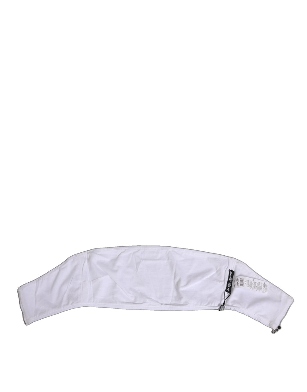 Dolce & Gabbana Weißes Nylon trägerloses Korsett Top Unterwäsche