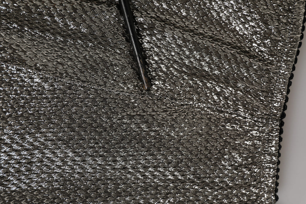 Dolce & Gabbana Grauer Seiden-Stretch-Slip Miederhose Unterwäsche