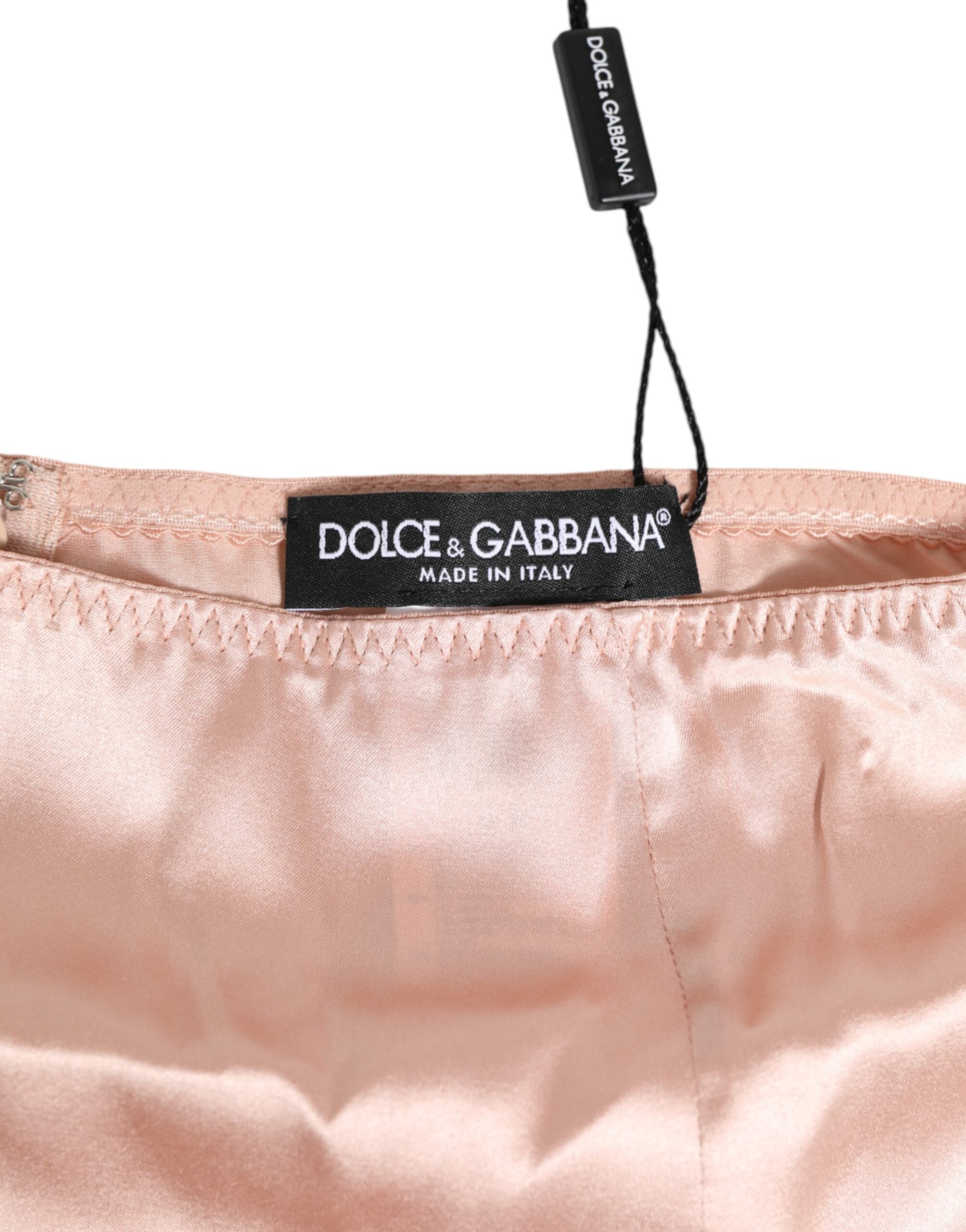 Dolce & Gabbana Rosa Acetat hohe Taille Shorts Panty Unterwäsche