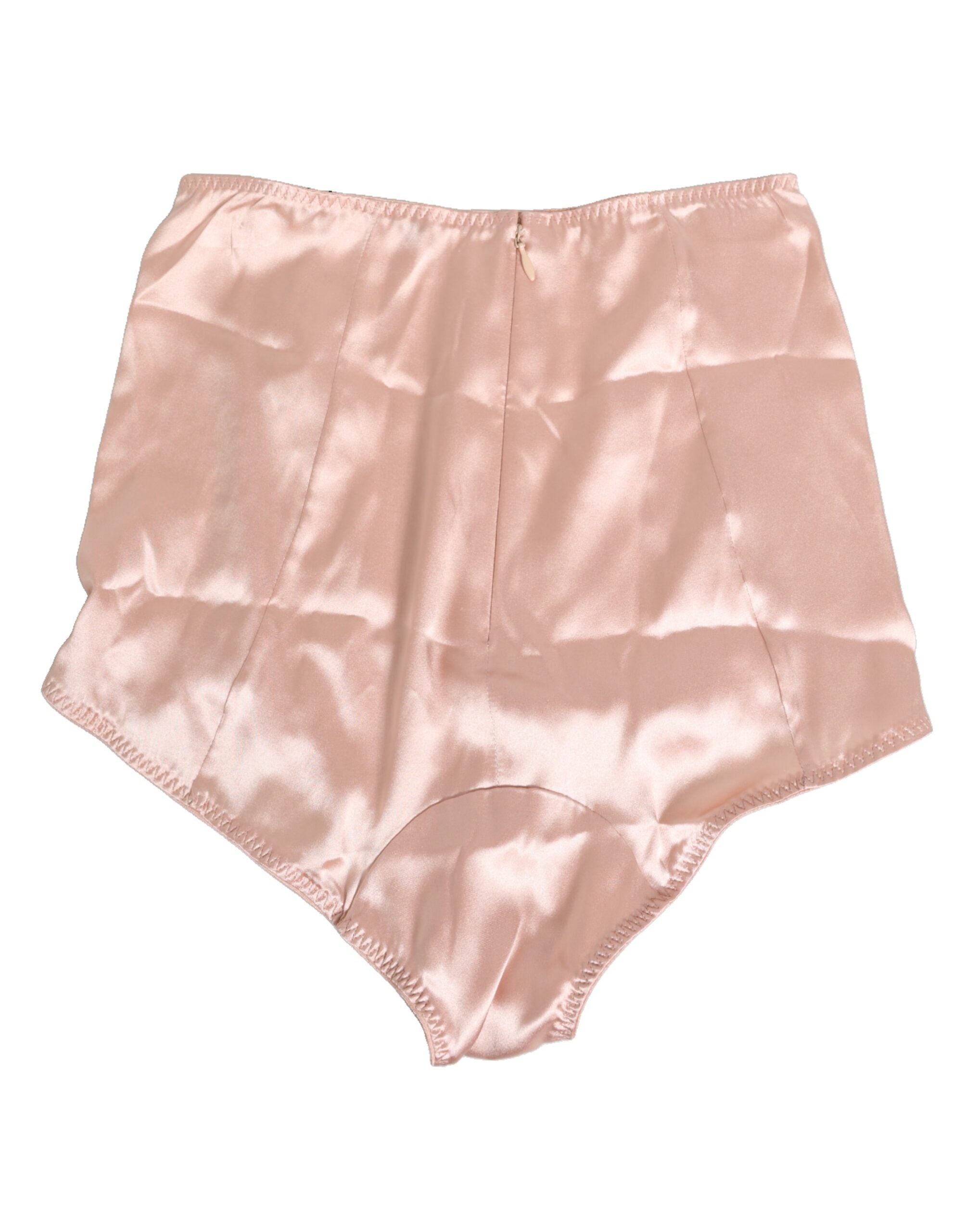 Dolce & Gabbana Rosa Acetat hohe Taille Shorts Panty Unterwäsche