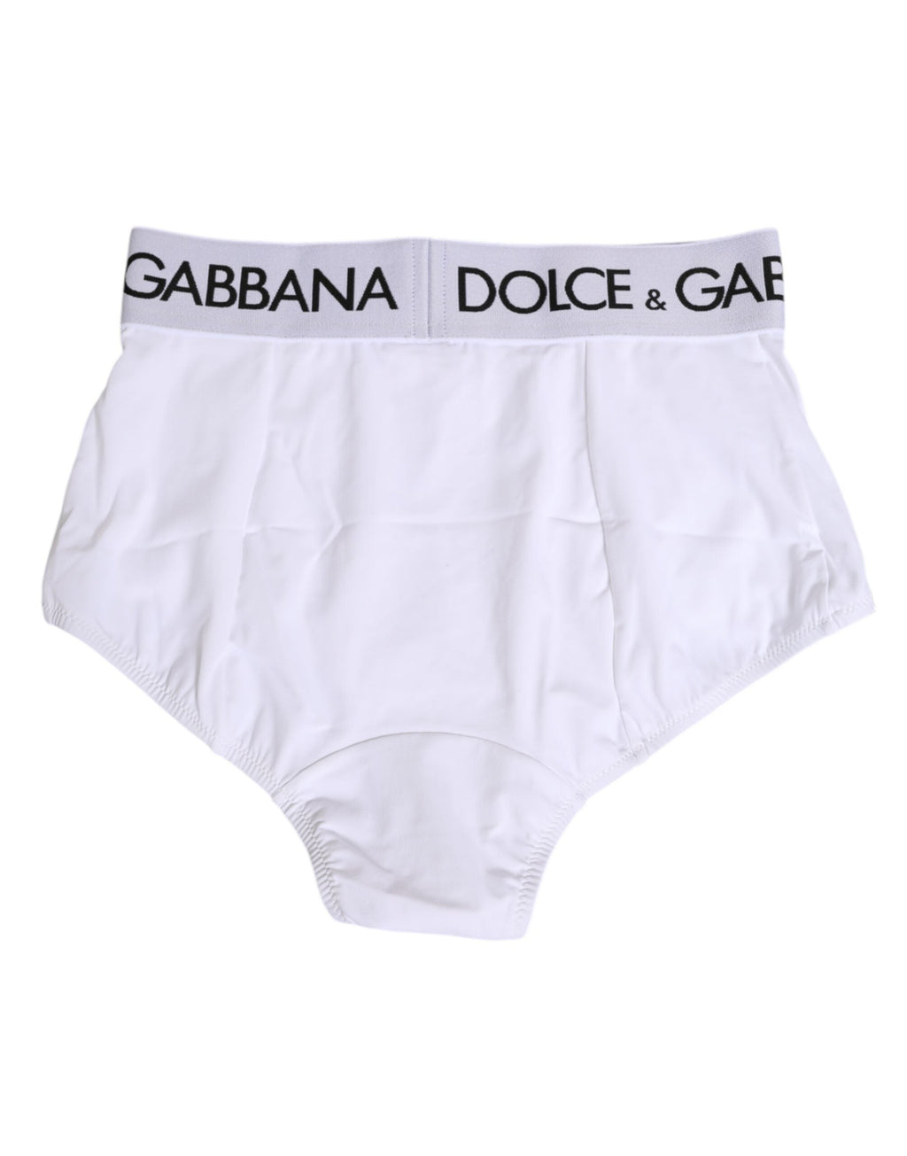 Dolce & Gabbana Weißes Nylon-Logo-Bundhöschen Unterwäsche