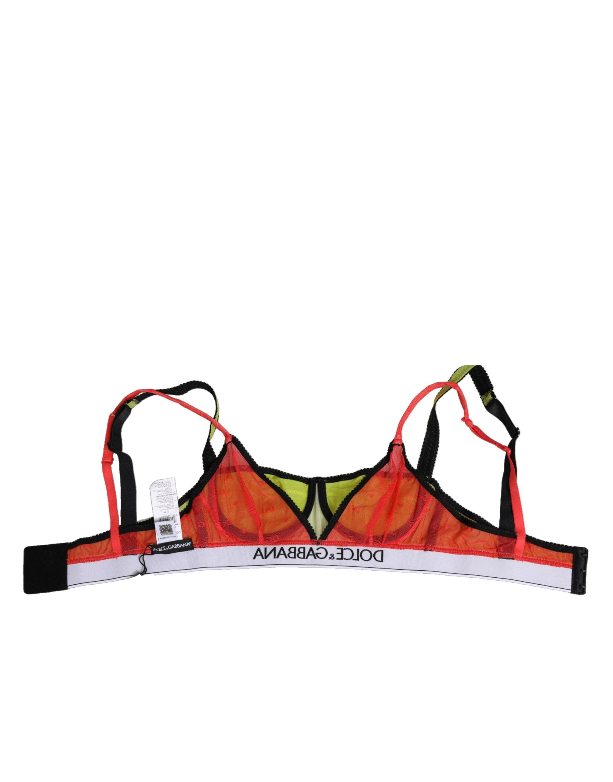 Dolce & Gabbana Grüner Nylon Soft Cup Balconnet BH Unterwäsche