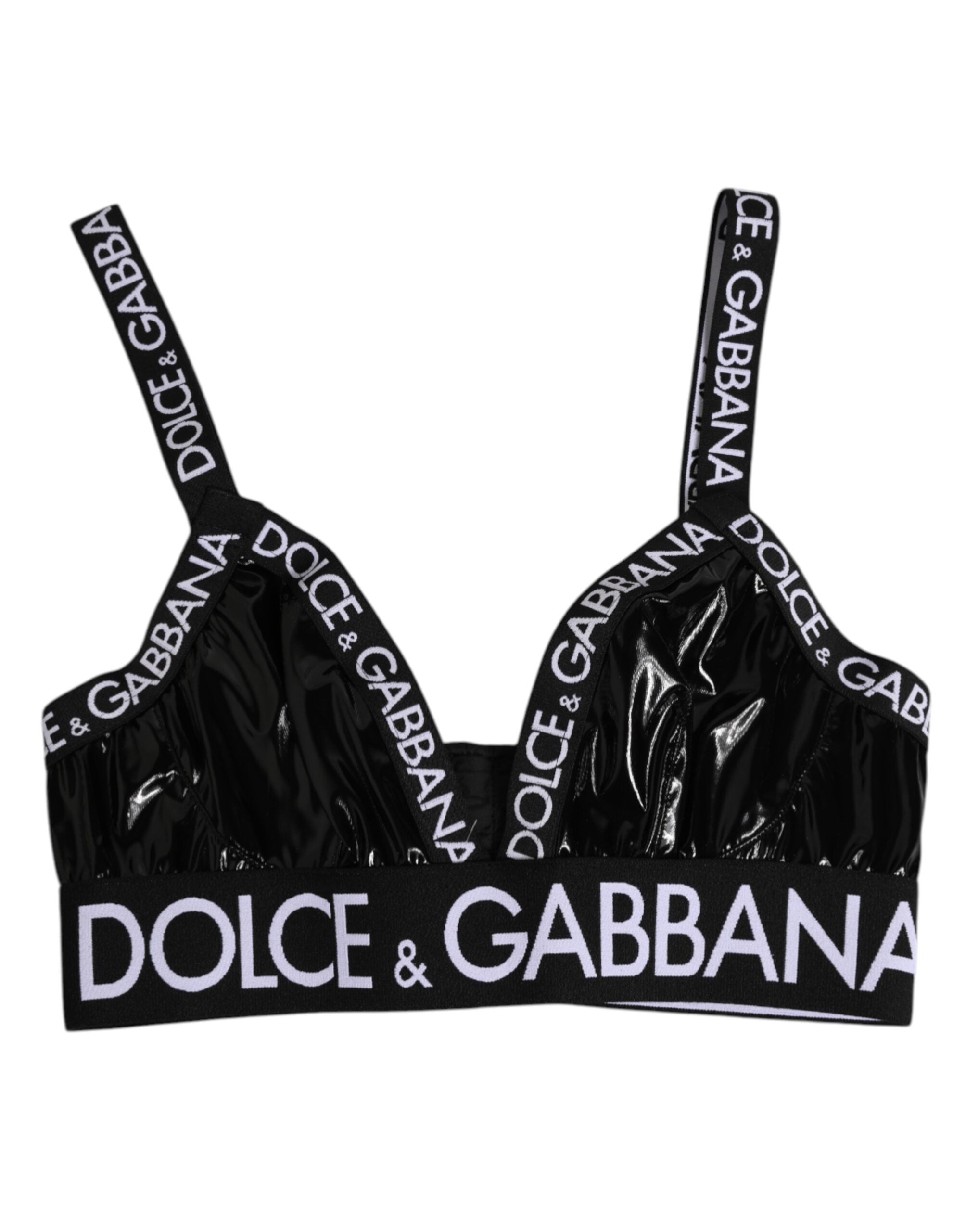 Dolce & Gabbana Schwarzer Polyester Soft Cup Büstenhalter Unterwäsche
