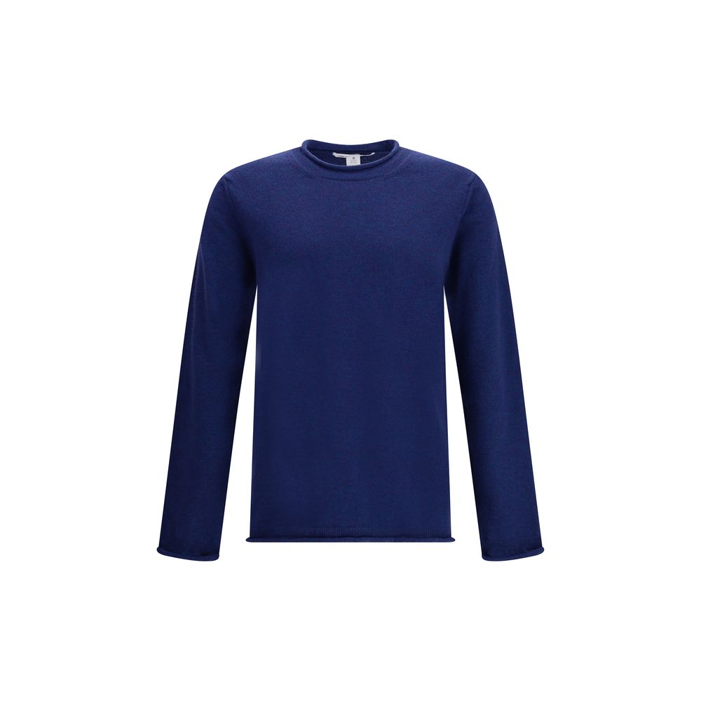 Comme Des Garçons Blauer Woll-Sweatshirt