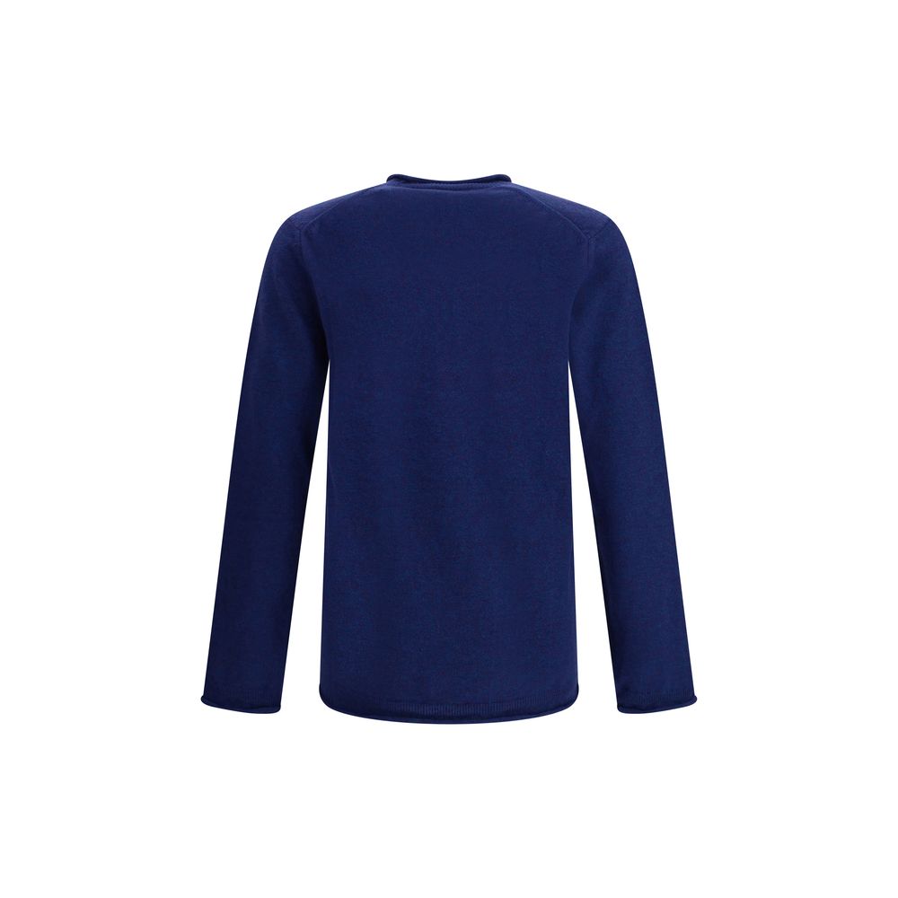 Comme Des Garçons Blauer Woll-Sweatshirt