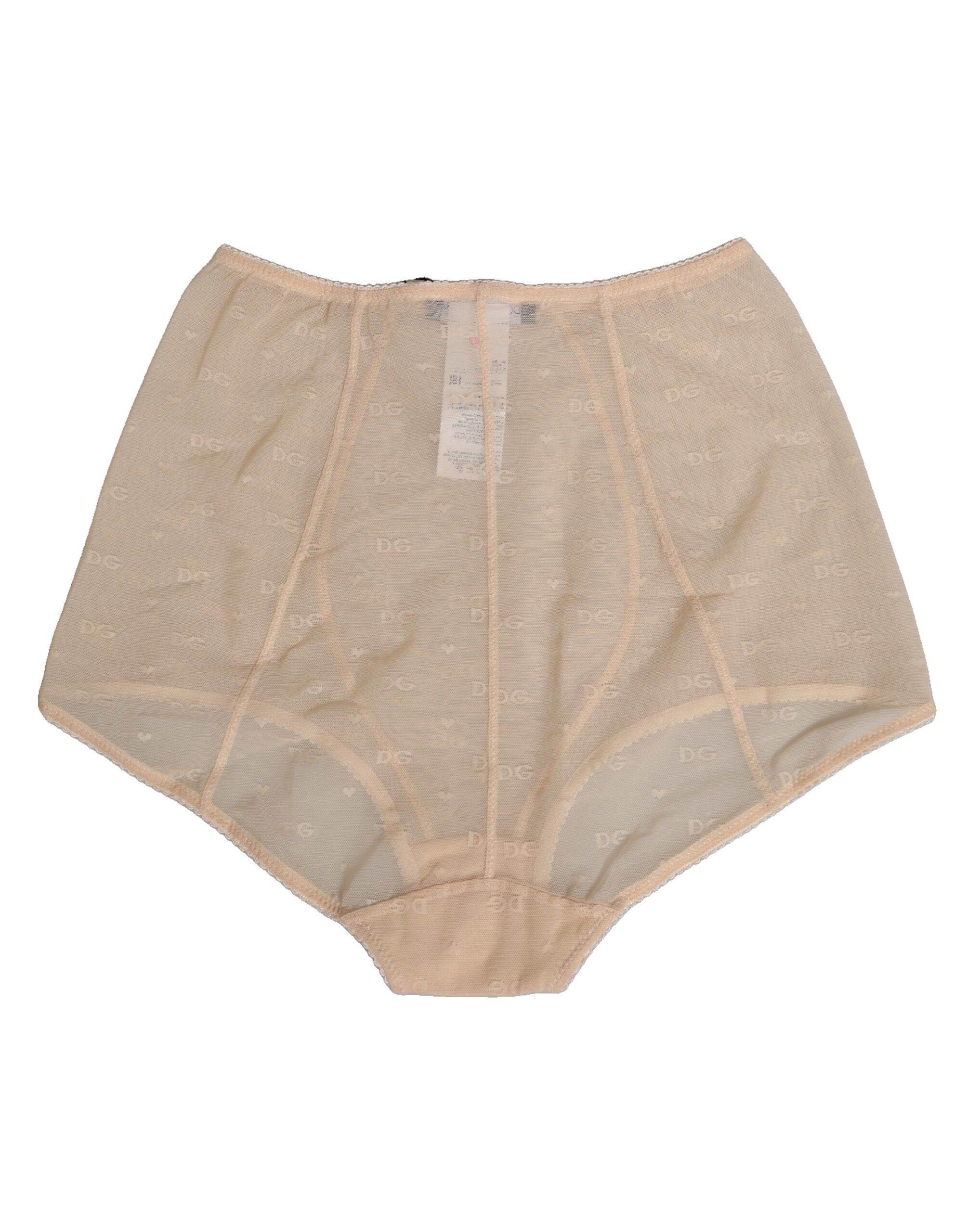 Dolce & Gabbana Beige Nylon Hüftgürtel Panty Unterwäsche