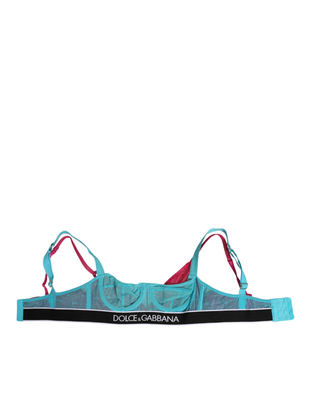 Dolce & Gabbana Blauer Nylon Soft Cup Balconnet BH Unterwäsche