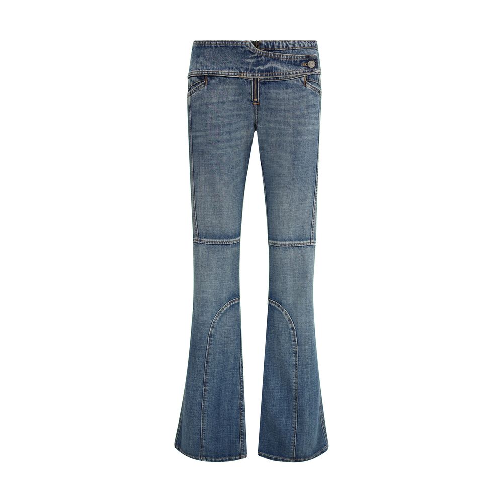 Coperni Ausgestellte Jeans aus blauem Polyester