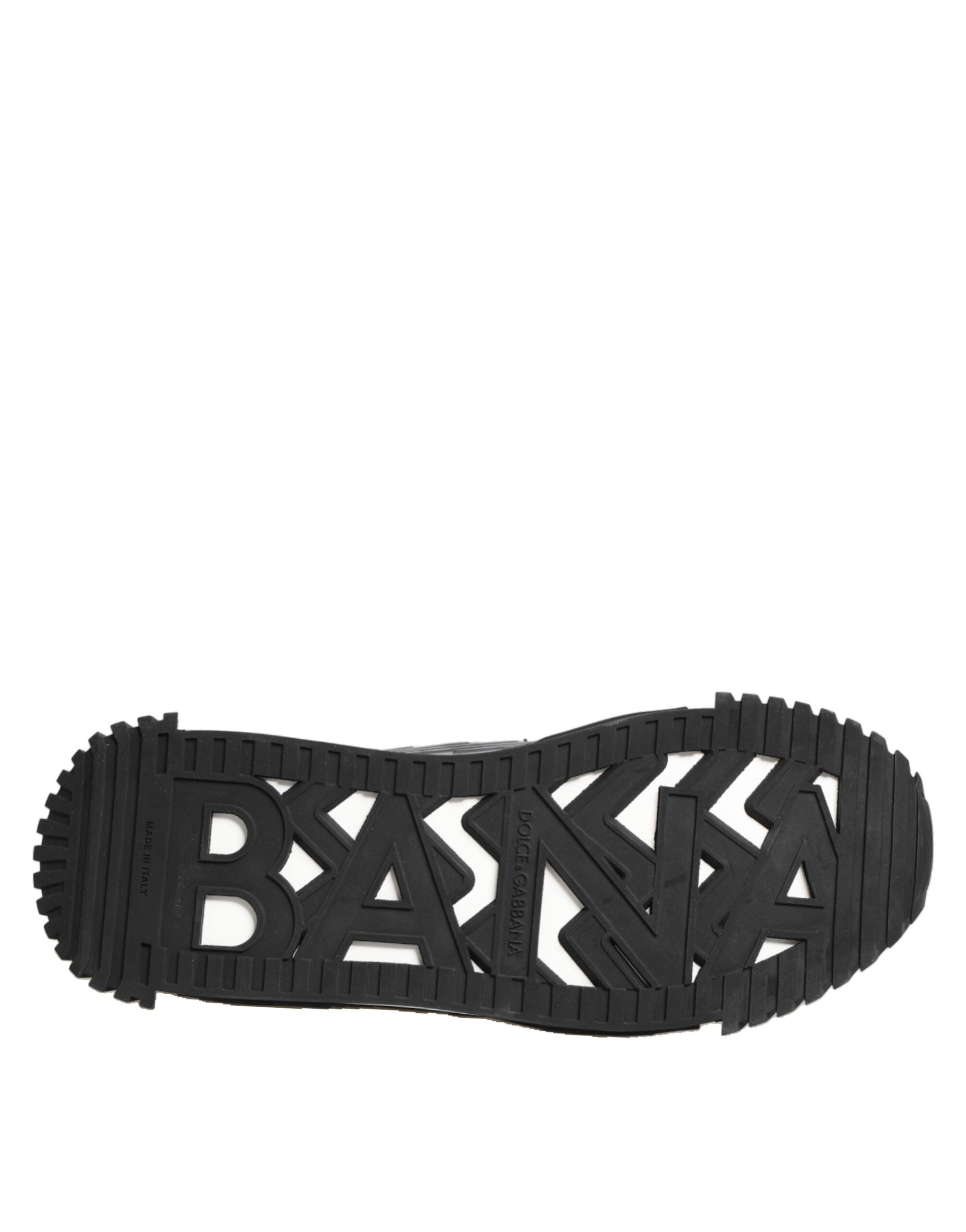 Dolce & Gabbana Schwarz Logo Lace Low Top NS1 Sneaker Schuhe