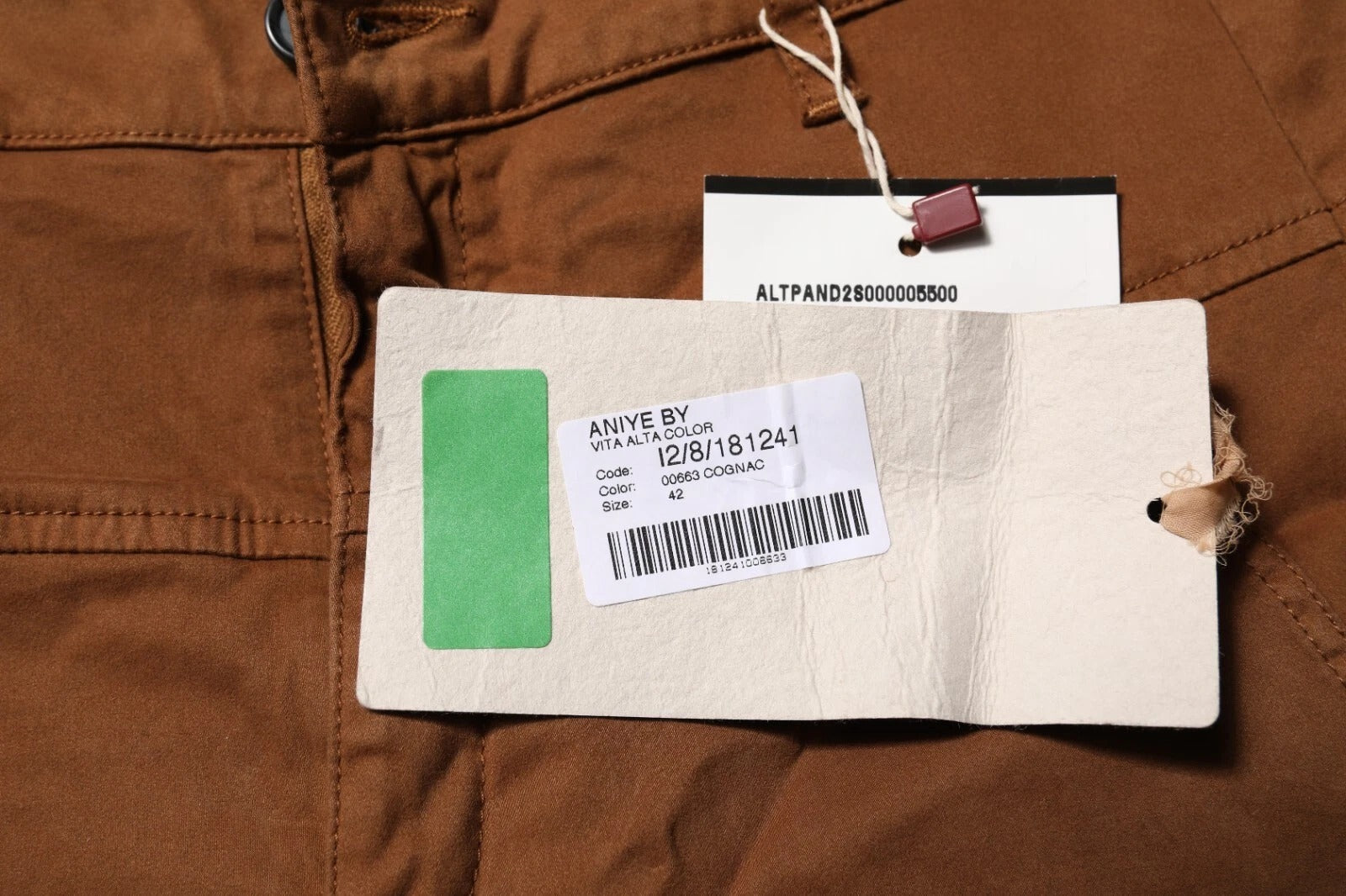 Aniye By Braune Hose mit hoher Taille und ausgestelltem Schnitt