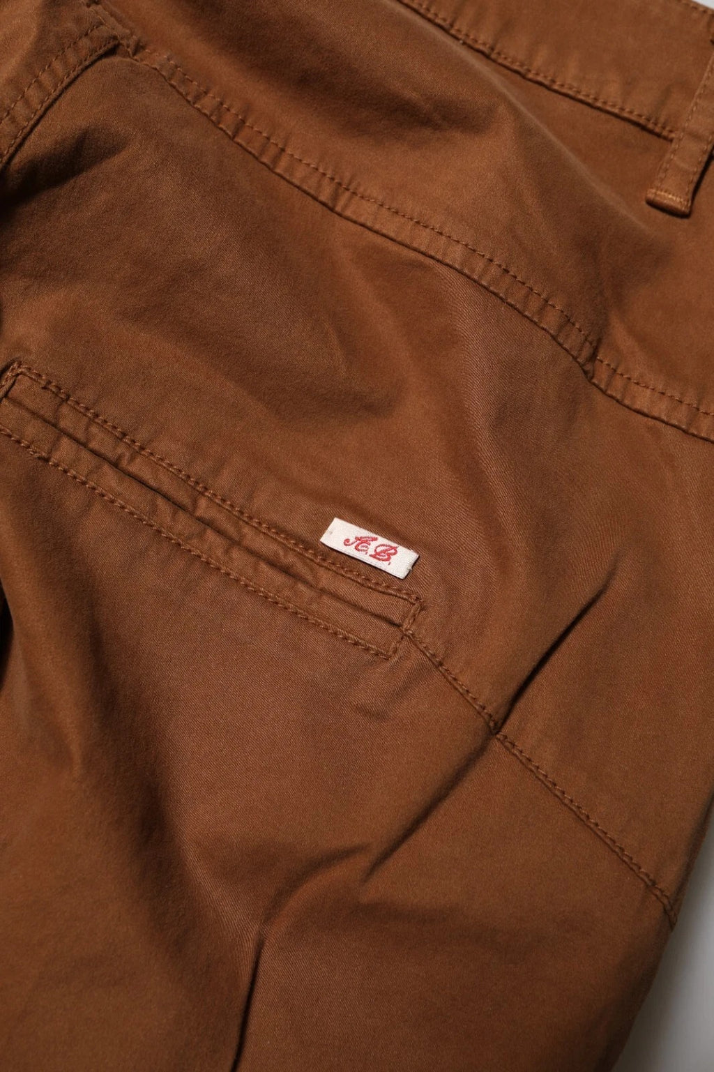 Aniye By Braune Hose mit hoher Taille und ausgestelltem Schnitt