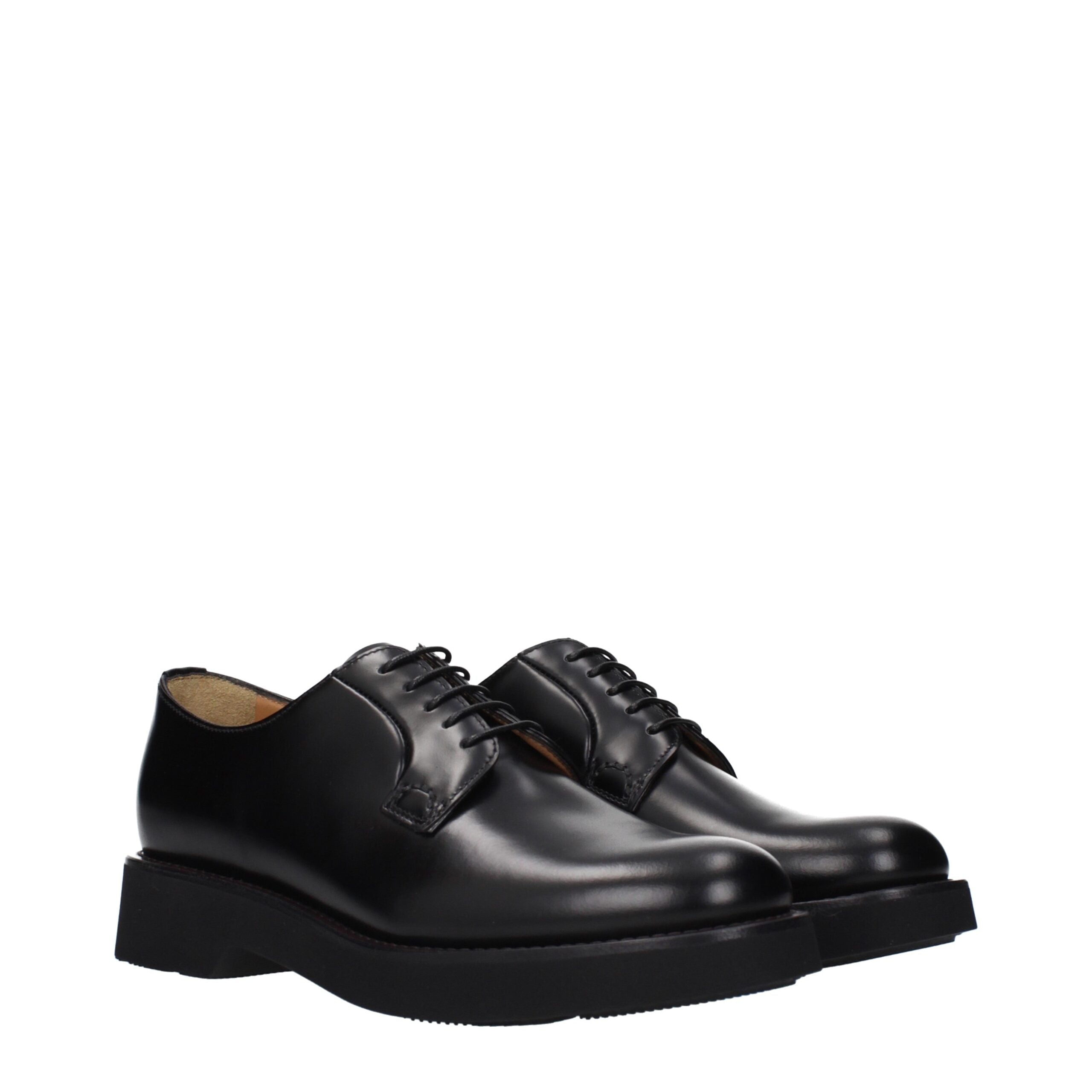 Church's Schwarze Leder Oxfords und Derbies