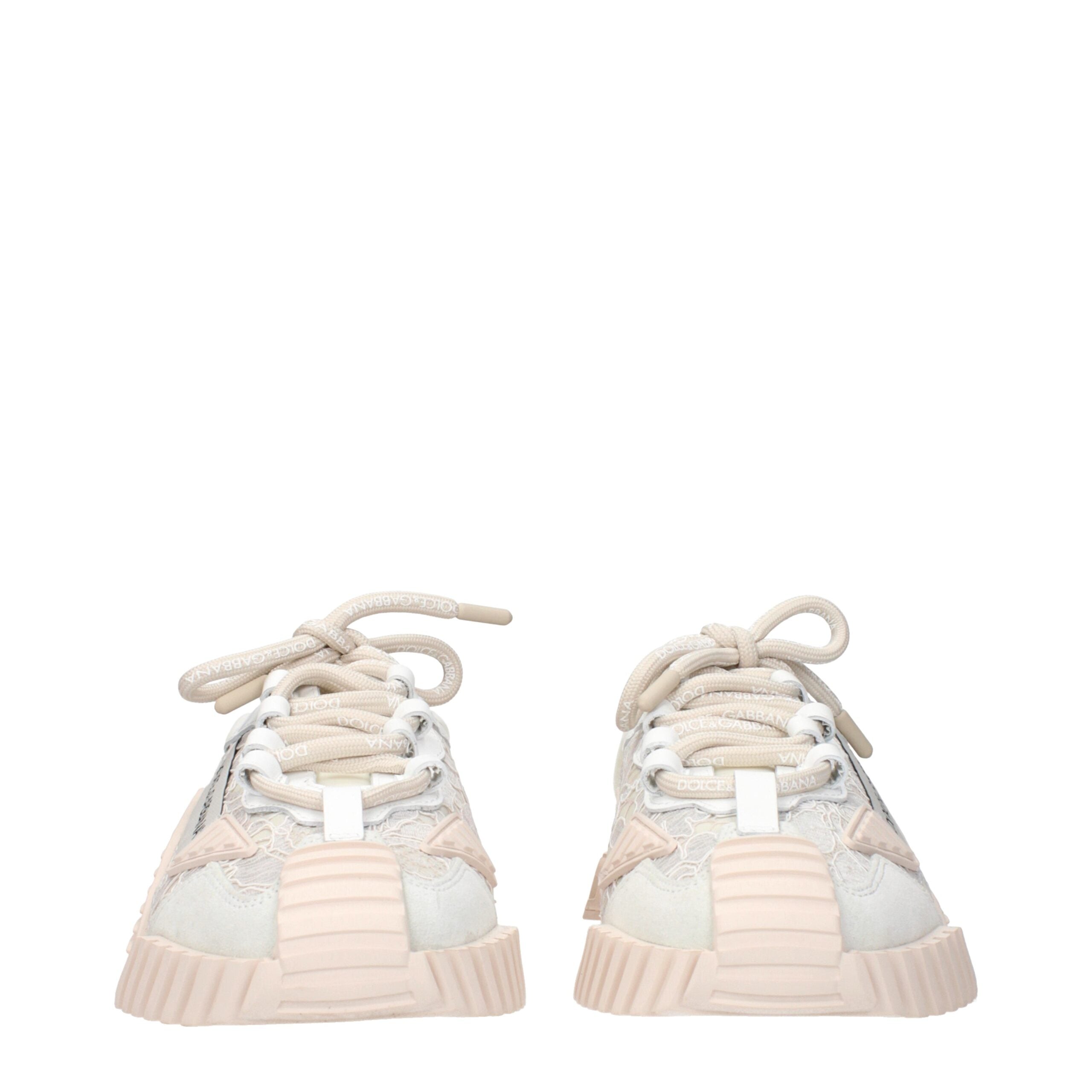 Dolce & Gabbana Graue Stoff-Sneakers