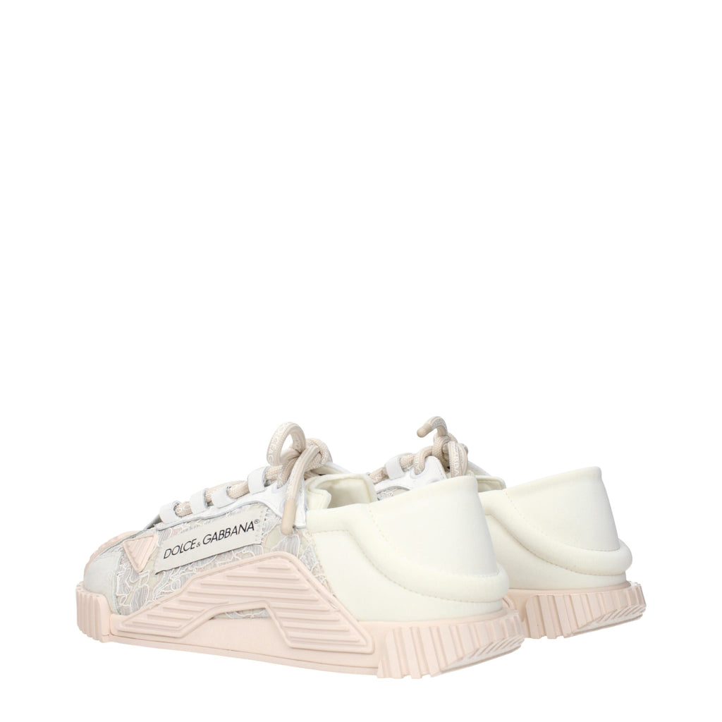 Dolce & Gabbana Graue Stoff-Sneakers