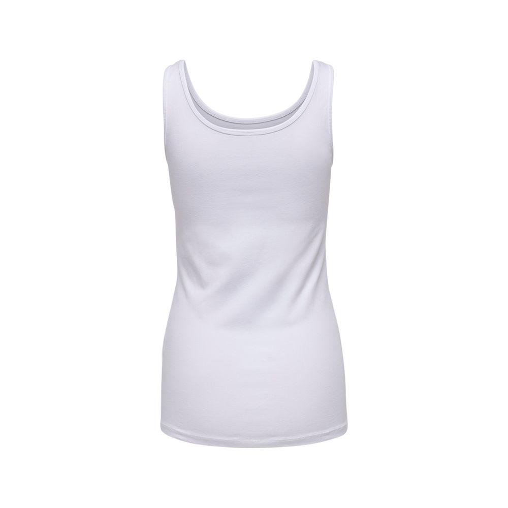 Only Baumwoll-Tanktops in Weiß