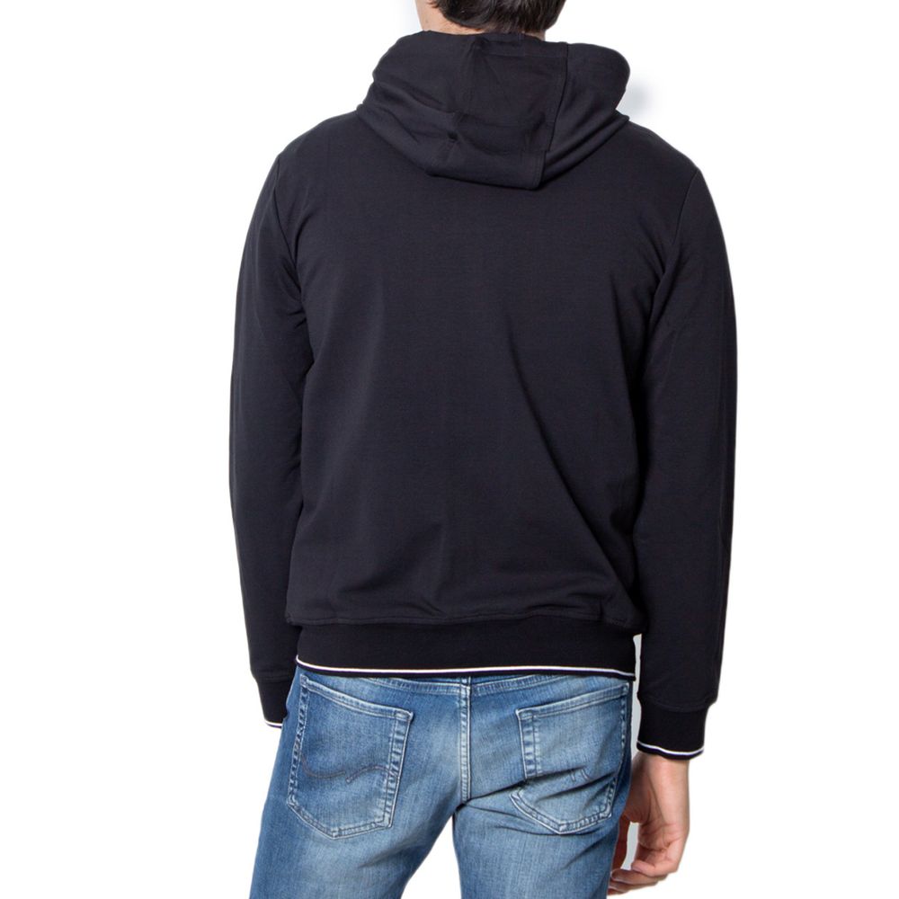 Armani Exchange Schwarzer Baumwoll-Kapuzenpulli