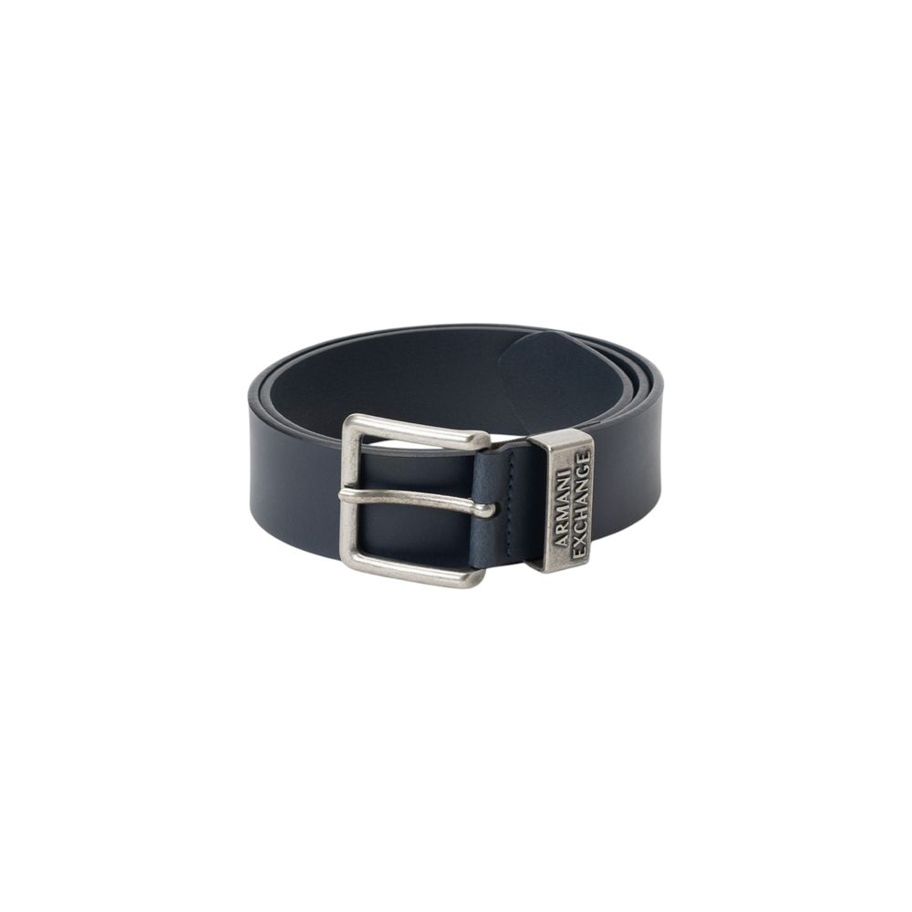 Armani Exchange Blauer Ledergürtel