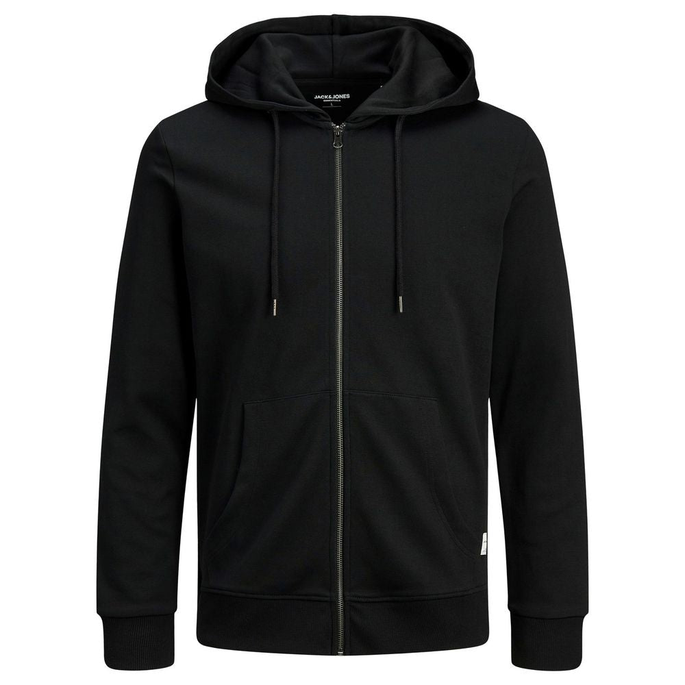 Jack Jones Schwarzer Baumwoll-Hoodie