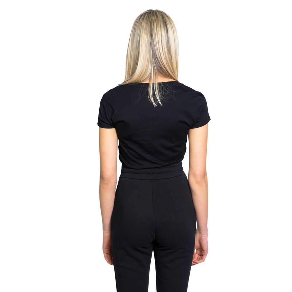 Armani Exchange Schwarzes T-Shirt aus Baumwolle