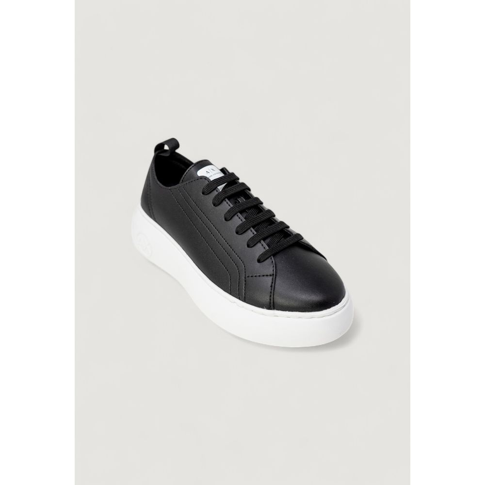 Armani Exchange Schwarzer Kunstleder Sneaker