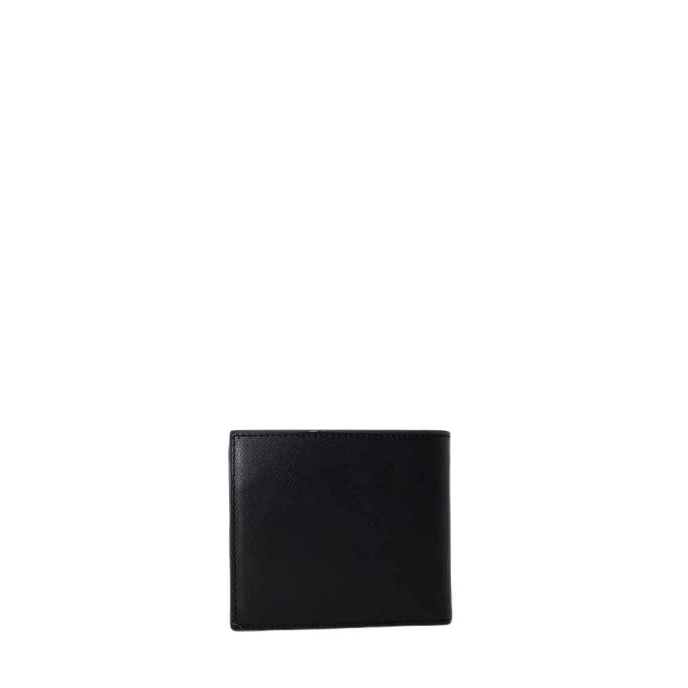 Armani Exchange Schwarzes Leder Portemonnaie
