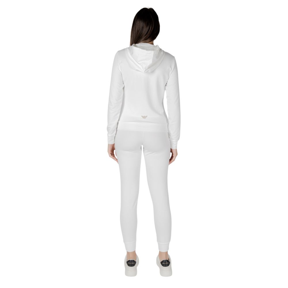 EA7 Emporio Armani Cremefarbener Polyester-Trainingsanzug