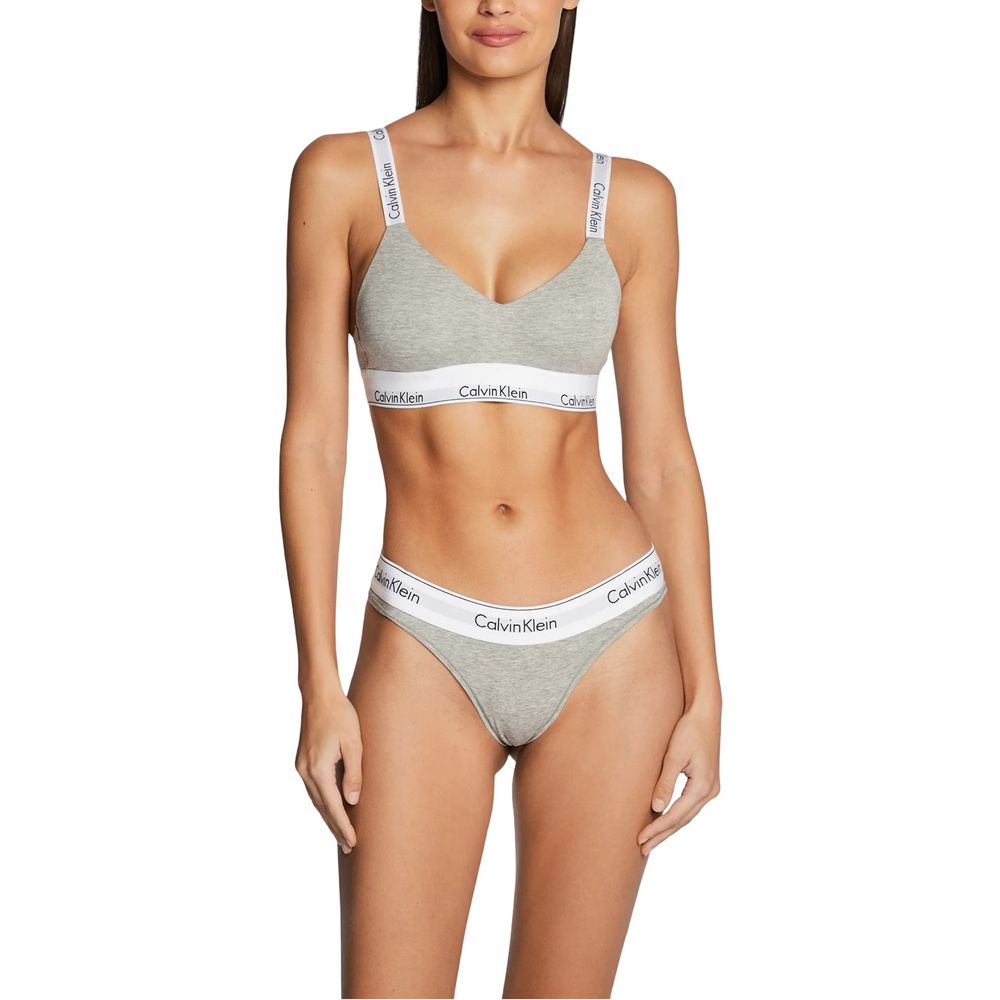 Calvin Klein Underwear Graues Baumwollhöschen