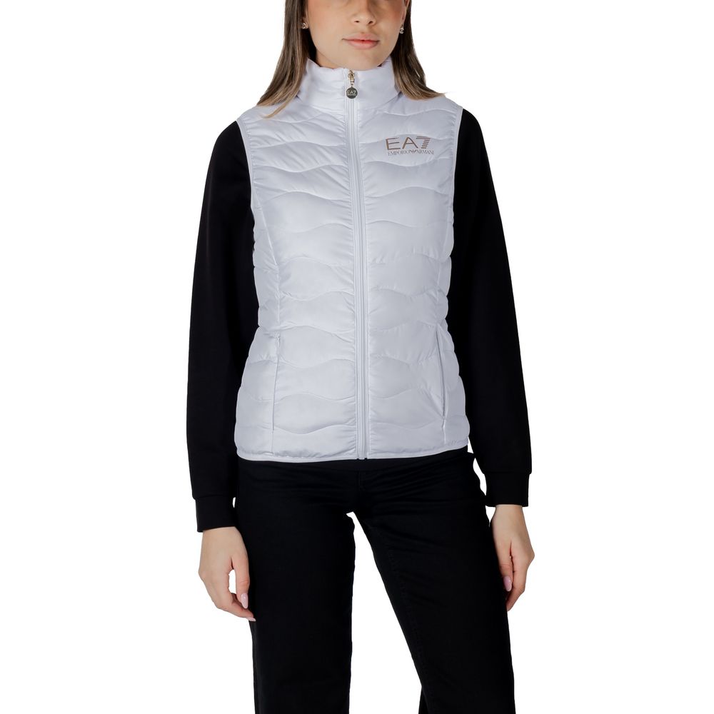 EA7 Emporio Armani Weiße Polyester Sleveless Jacke
