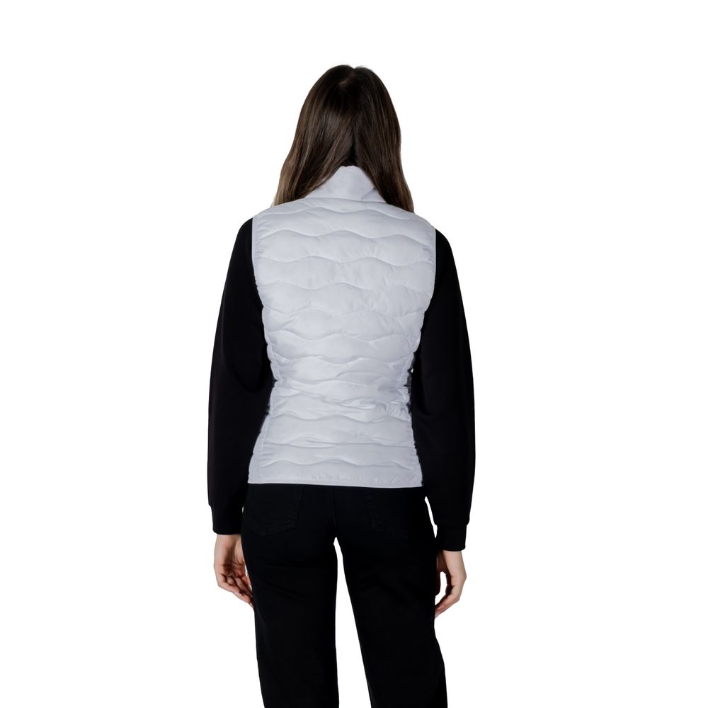 EA7 Emporio Armani Weiße Polyester Sleveless Jacke