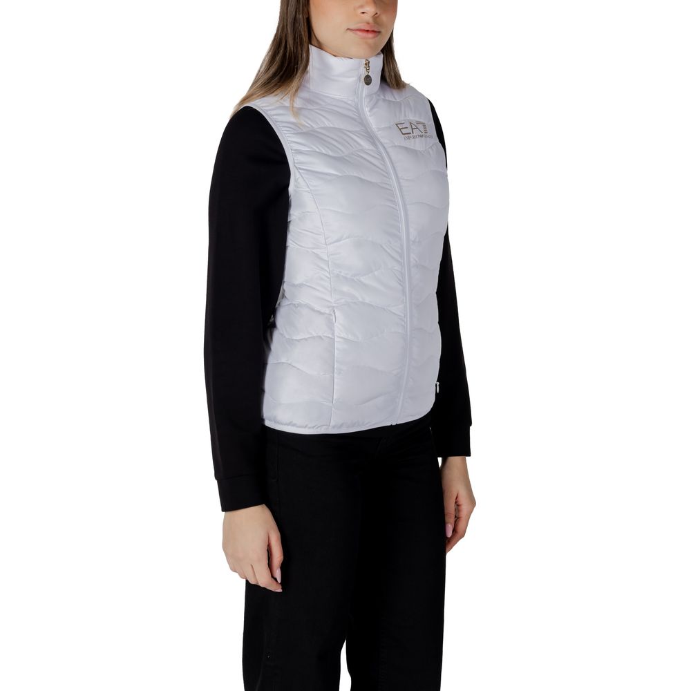 EA7 Emporio Armani Weiße Polyester Sleveless Jacke