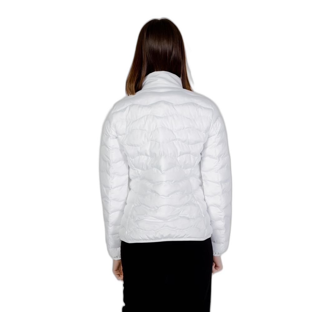 EA7 Emporio Armani Weiße Polyesterjacken &amp