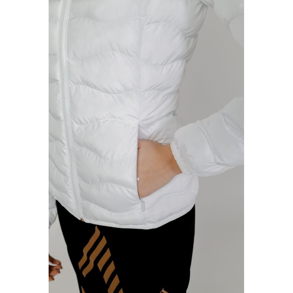EA7 Emporio Armani Weiße Polyesterjacken &amp