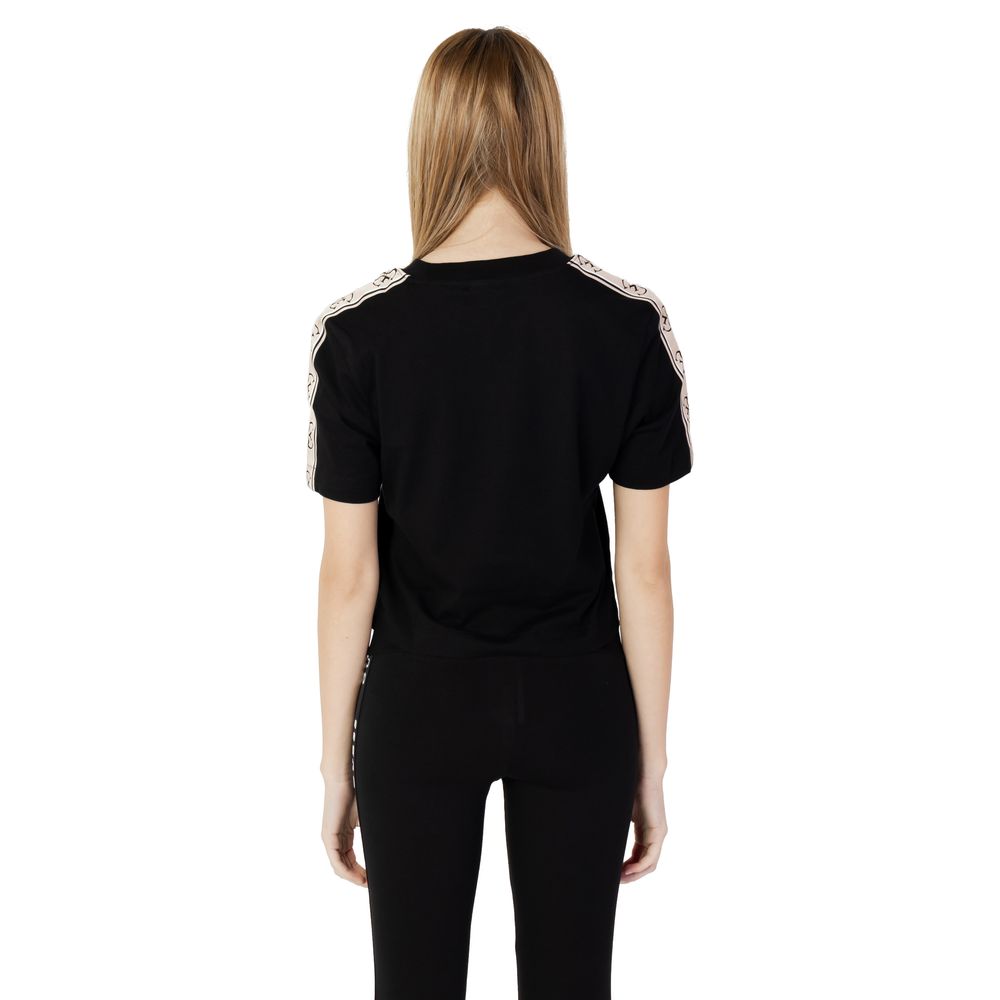 Guess Active Schwarzes T-Shirt aus Baumwolle