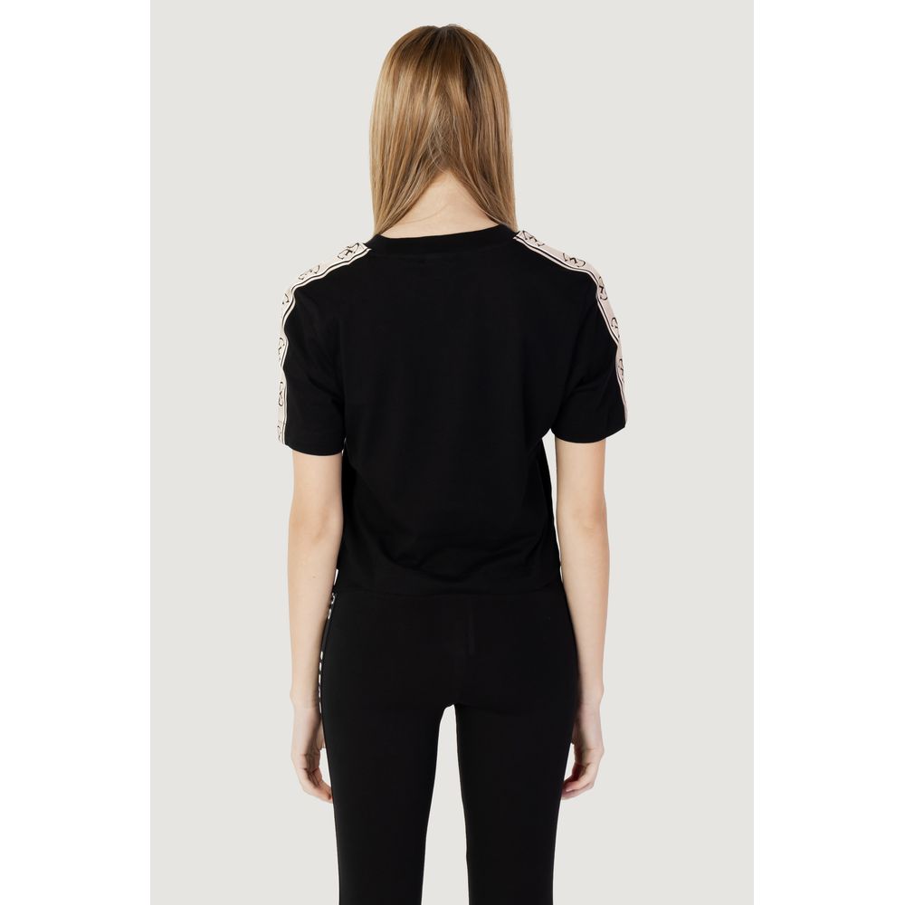 Guess Active Schwarzes T-Shirt aus Baumwolle